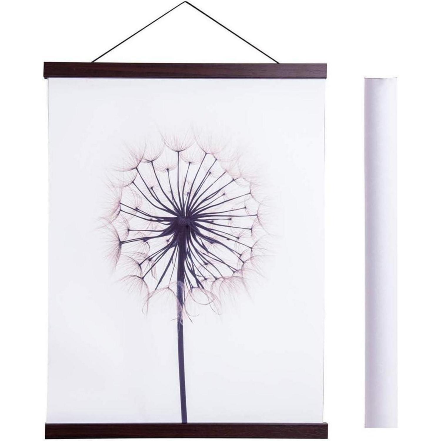Magnetische Posterleiste 70cm Nussbaum Für Bilder & Fotos
