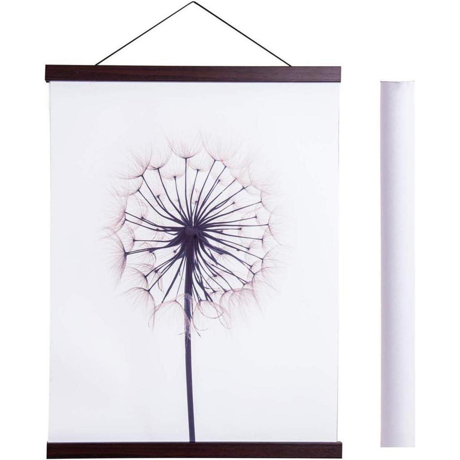 Posterleiste Holz Magnetisch 40cm Nussbaum Für Bilder & Poster