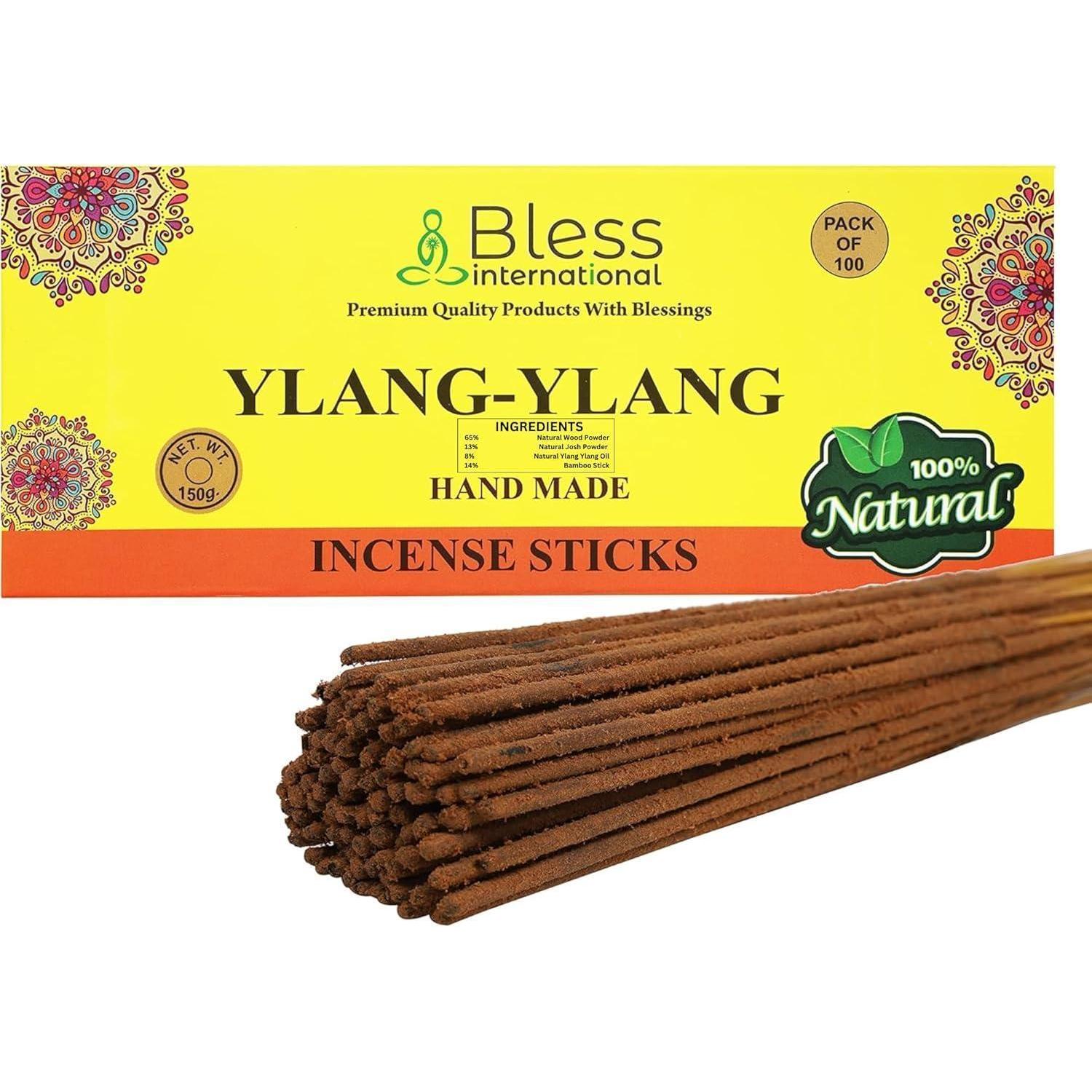 Räucherstäbchen Ylang-ylang 100 Stück Handgemacht 150g 100% Natürlich