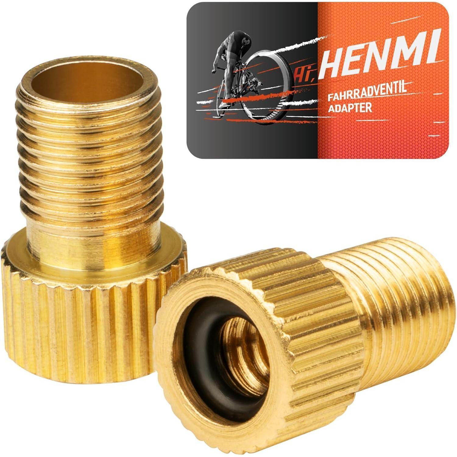 Fahrradventil Adapter 2er Set Messing Dv/sv Auf Av Dicht & Robust