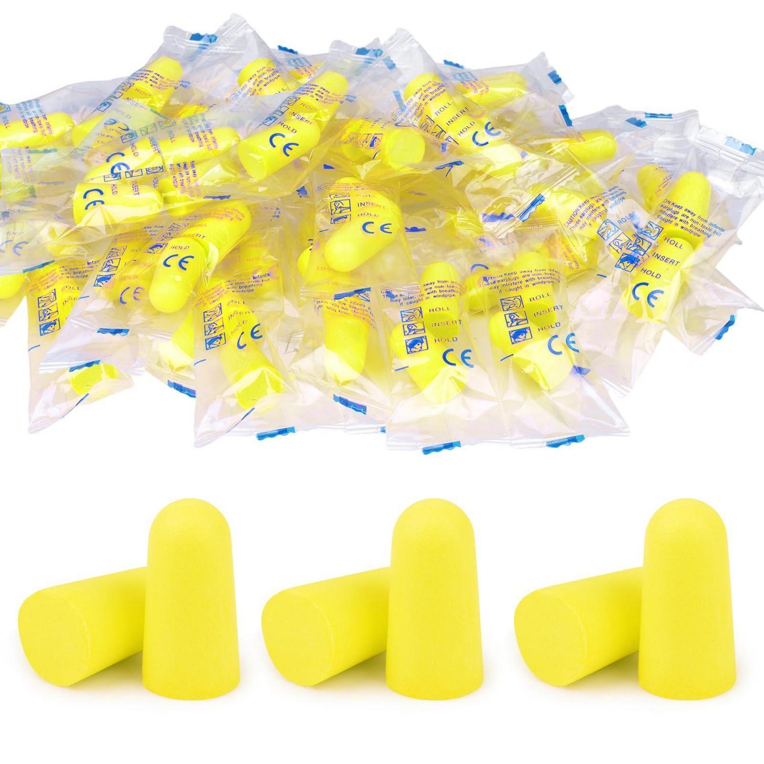 30 Paar Soft Ohrstöpsel 38 Db Snr Gehörschutz Für Schlaf & Reisen Gelb