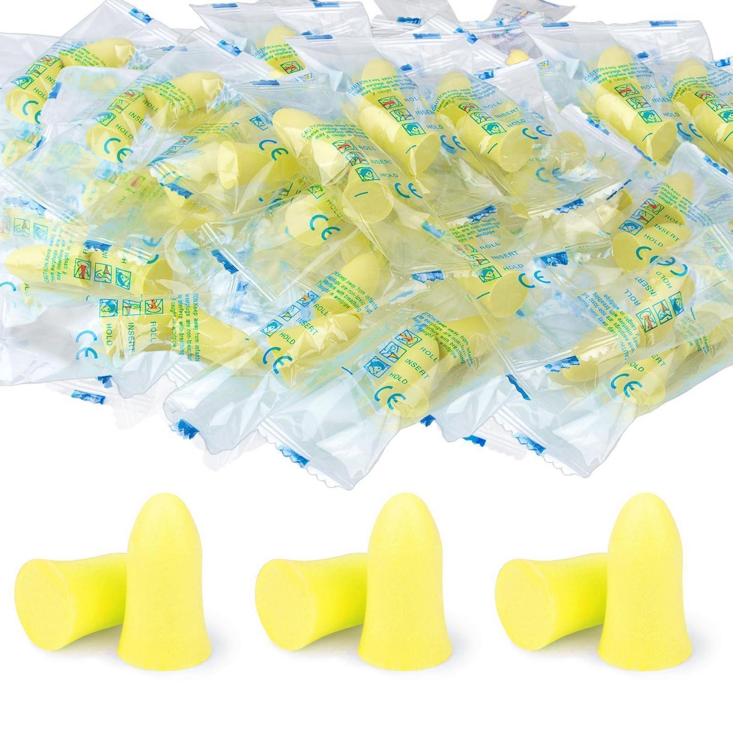 60 Paar Soft Ohrstöpsel Snr 36 Db, Gelb, Einheitsgröße