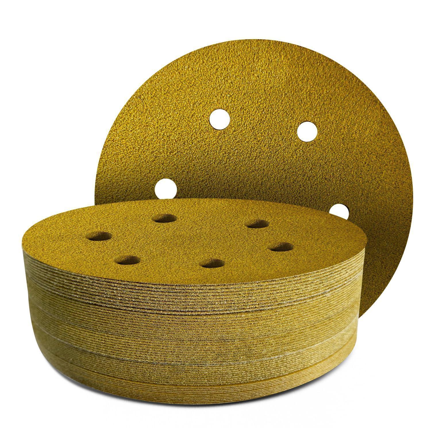 Klett Schleifpapier 150mm P40 6-loch Exzenterschleifer Schleifscheiben 40 Stück
