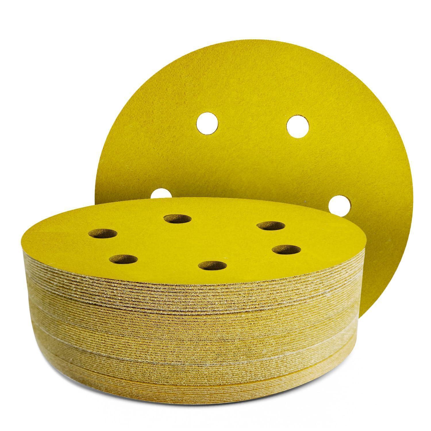 Schleifpapier 150mm Klett 6-loch Korn 180 Für Exzenterschleifer 50 Stück