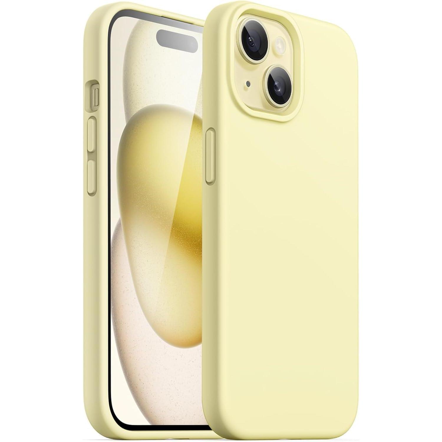Silikon Hülle Für Iphone 15 6,1 Zoll, Ganzkörper Schutzhülle, Stoßfest, Seidig-weich