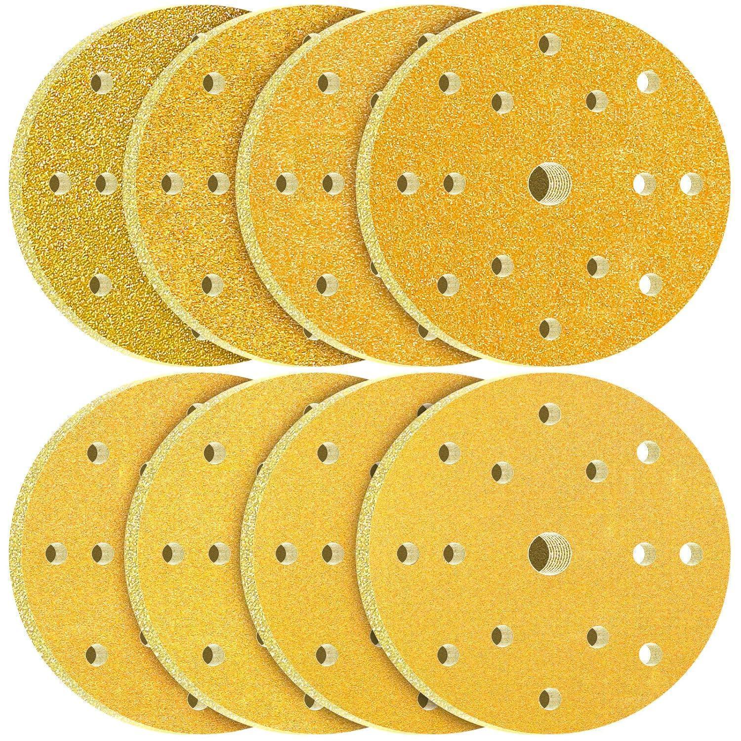 Schleifscheiben 150mm Klett 80 Stück Körnung Mix Für Exzenterschleifer