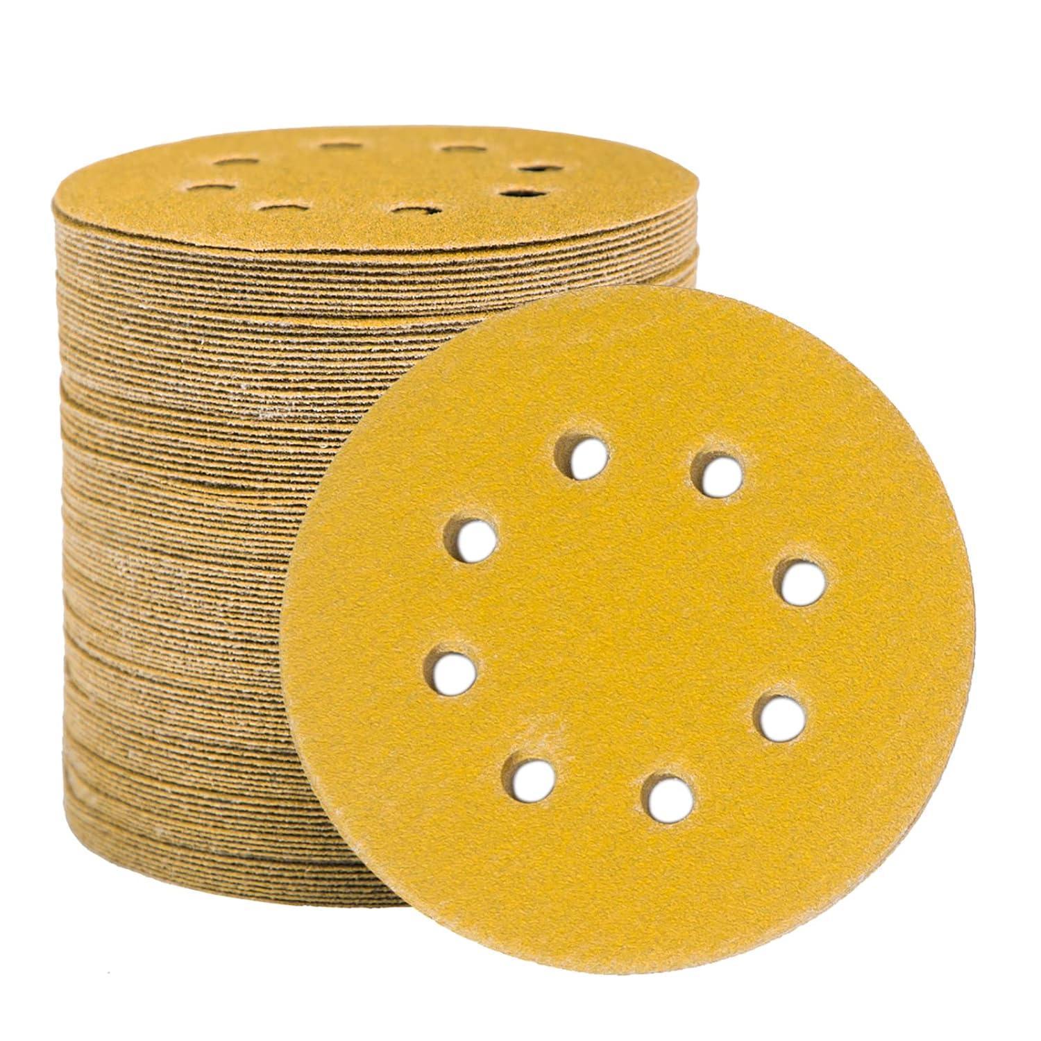 Schleifpapier 125mm Klett P400 8 Loch Für Exzenterschleifer Holz Metall Farbe