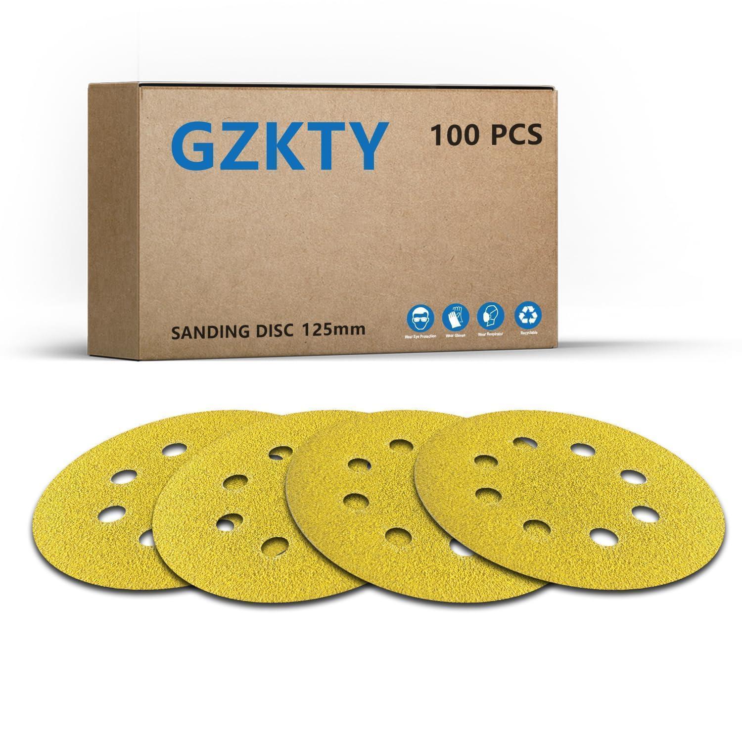 Schleifpapier 125mm Klett 400er Körnung 100 Stück 8 Loch Für Exzenterschleifer
