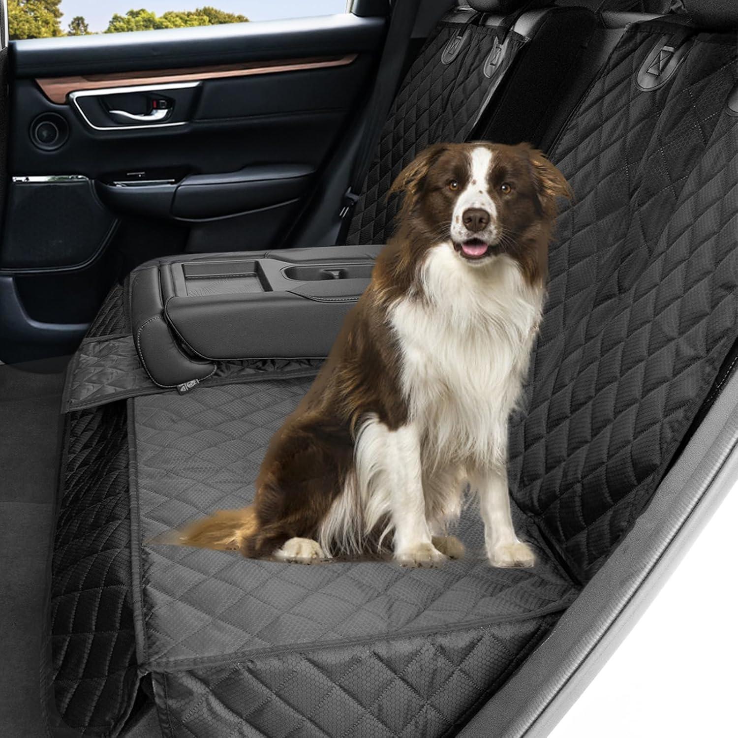 Hundedecke Für Auto Rücksitz 135x120cm - Wasserdicht, Rutschfest, Kratzfest