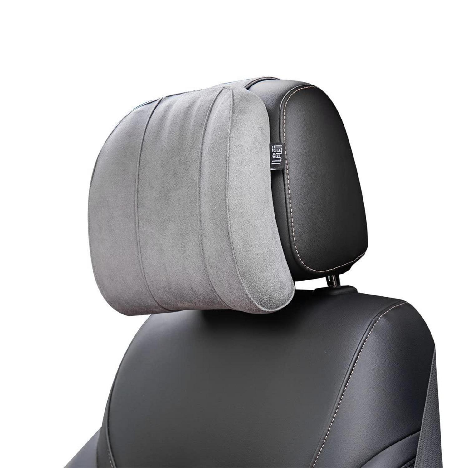 Auto Kopfstützen Kissen Mit Memory Foam, Nackenkissen Für Auto, Grau