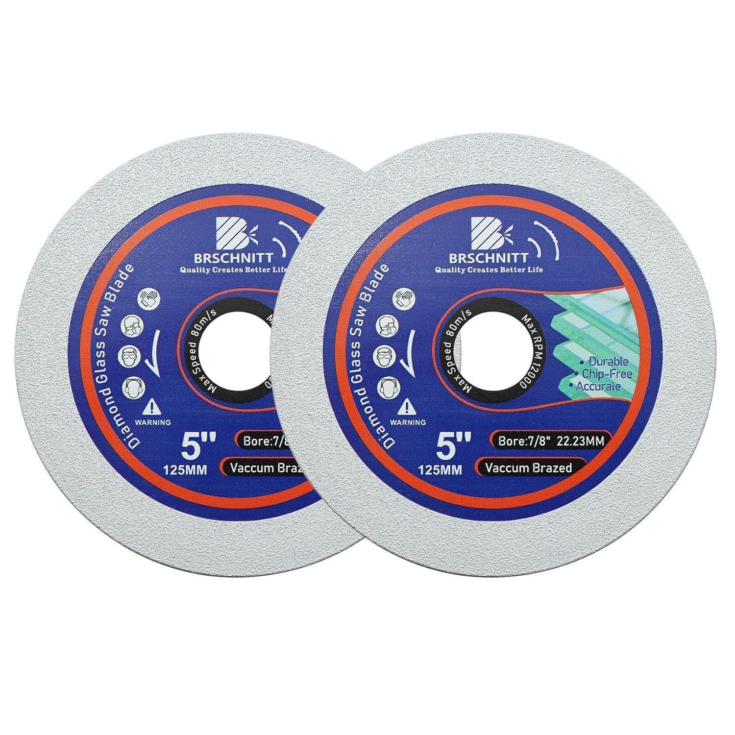 Diamanttrennscheibe 125mm Für Glas, Porzellan, Jade, 2 Stück