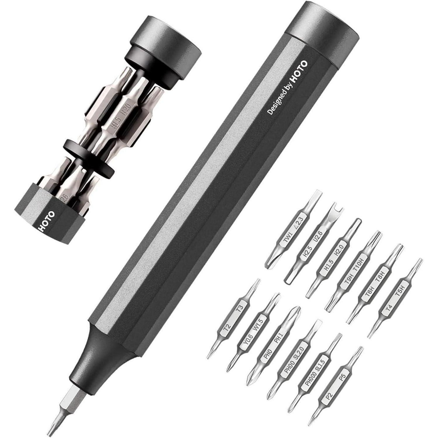 Präzisions-schraubendreher Set 24-in-1 Magnetisch, S2 Stahl, Drehbare Kappe