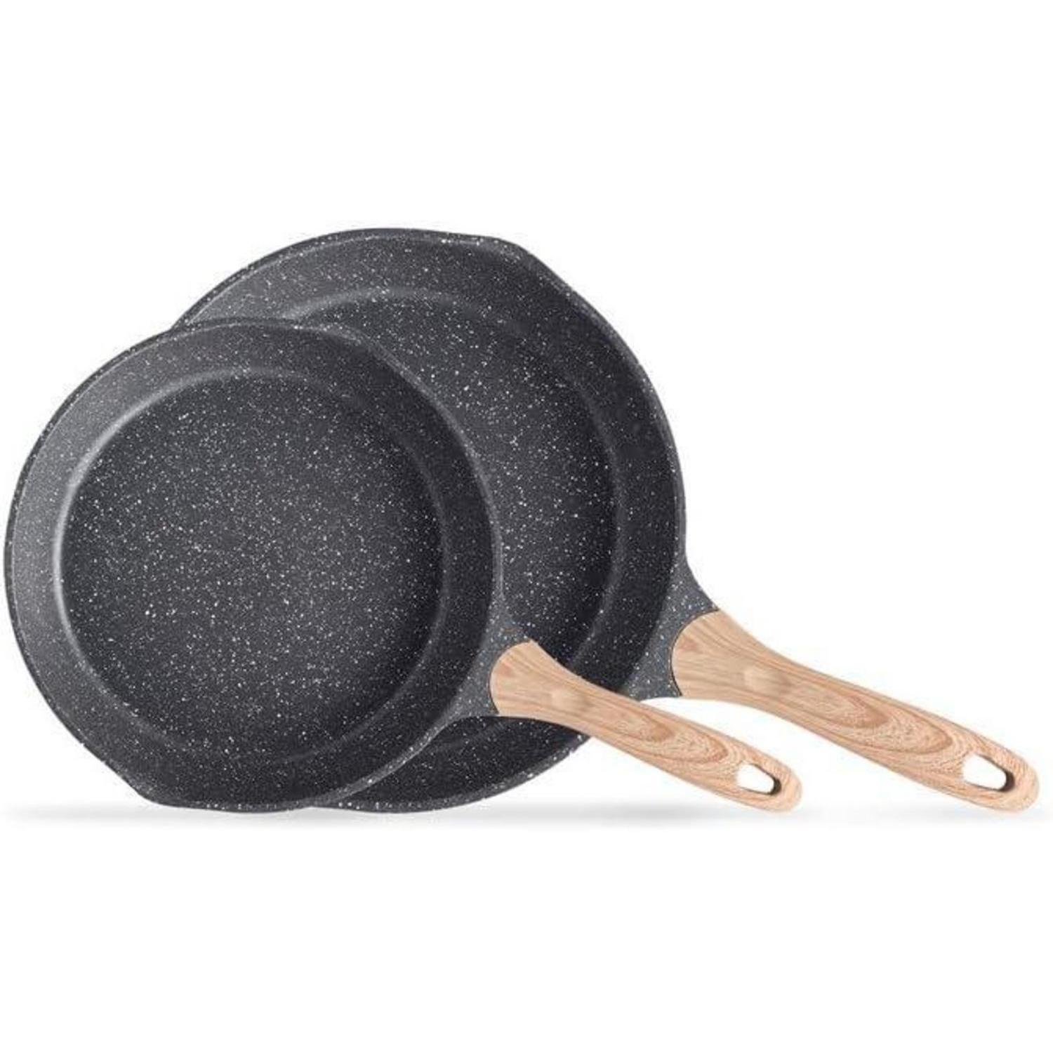 Pfannenset 2-teilig, Induktion, Antihaftbeschichtung, 20cm & 26cm