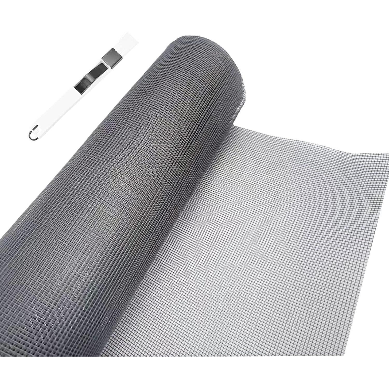 Fliegengitter Meterware 250x120cm, Insektenschutz Fenster, Schneidbar, Waschbar