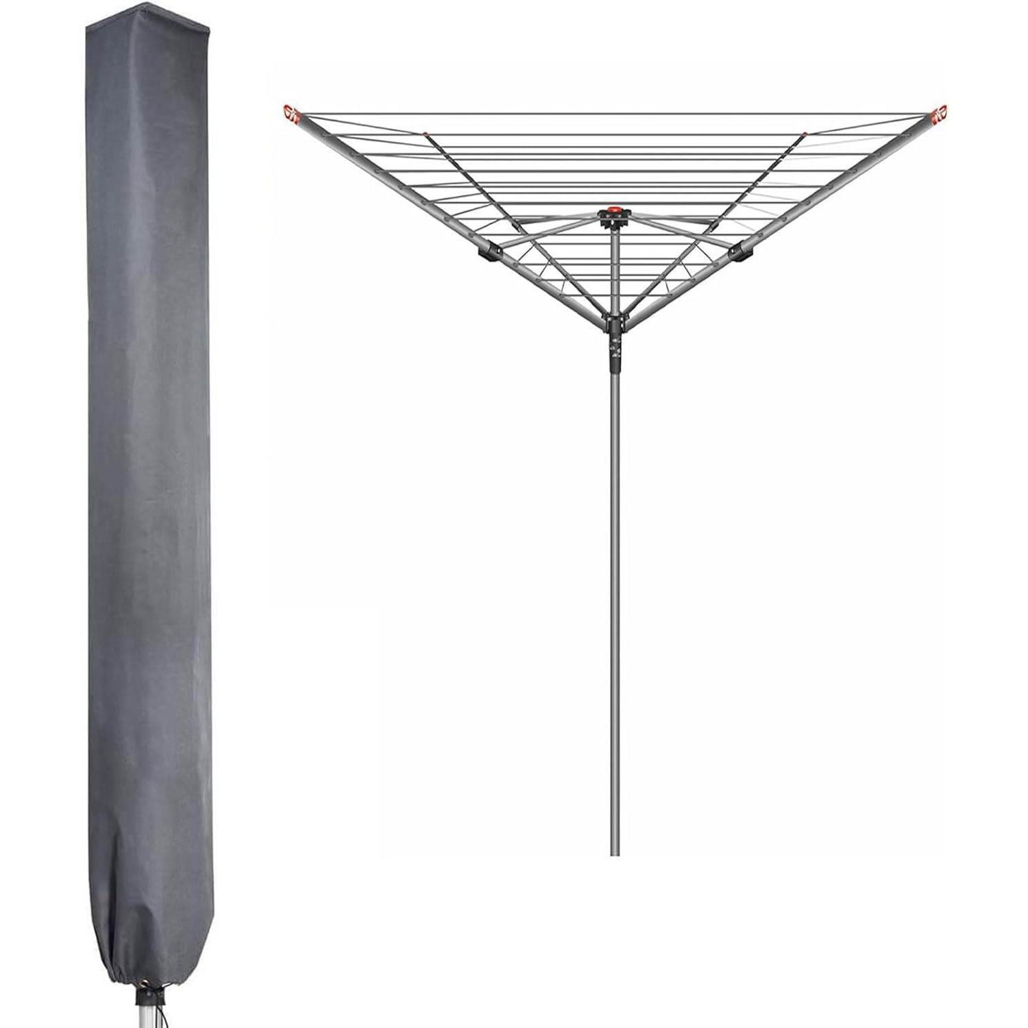 Schutzhülle Für Wäschespinne 165cm, Wasserdicht & Windfest, 600d Oxford Mit Pvc-beschichtung
