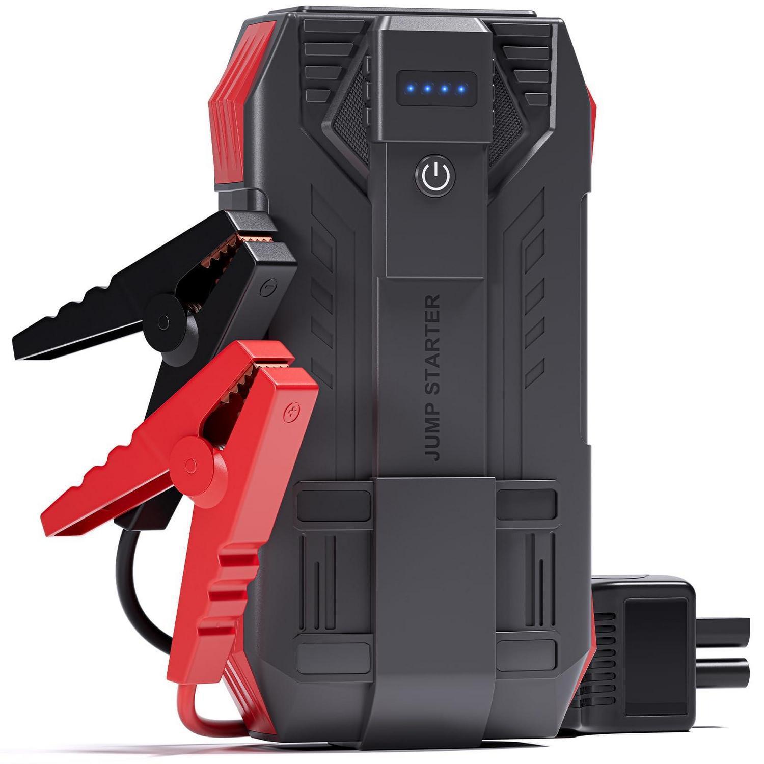 Starthilfe Powerbank 6000a Für Pkw, 12v Jump Starter Mit Led Und Usb