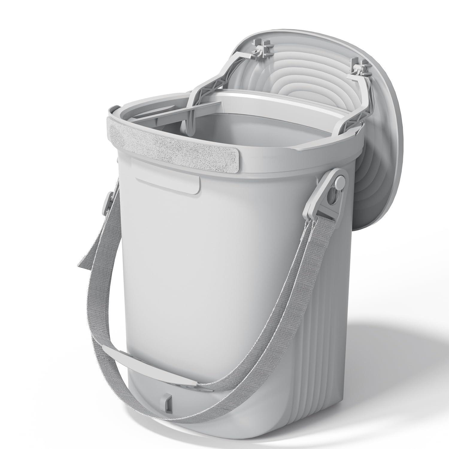 Wasserdichter Silikon-auto-mülleimer 7,2l Mit Deckel, Faltbar, Grau