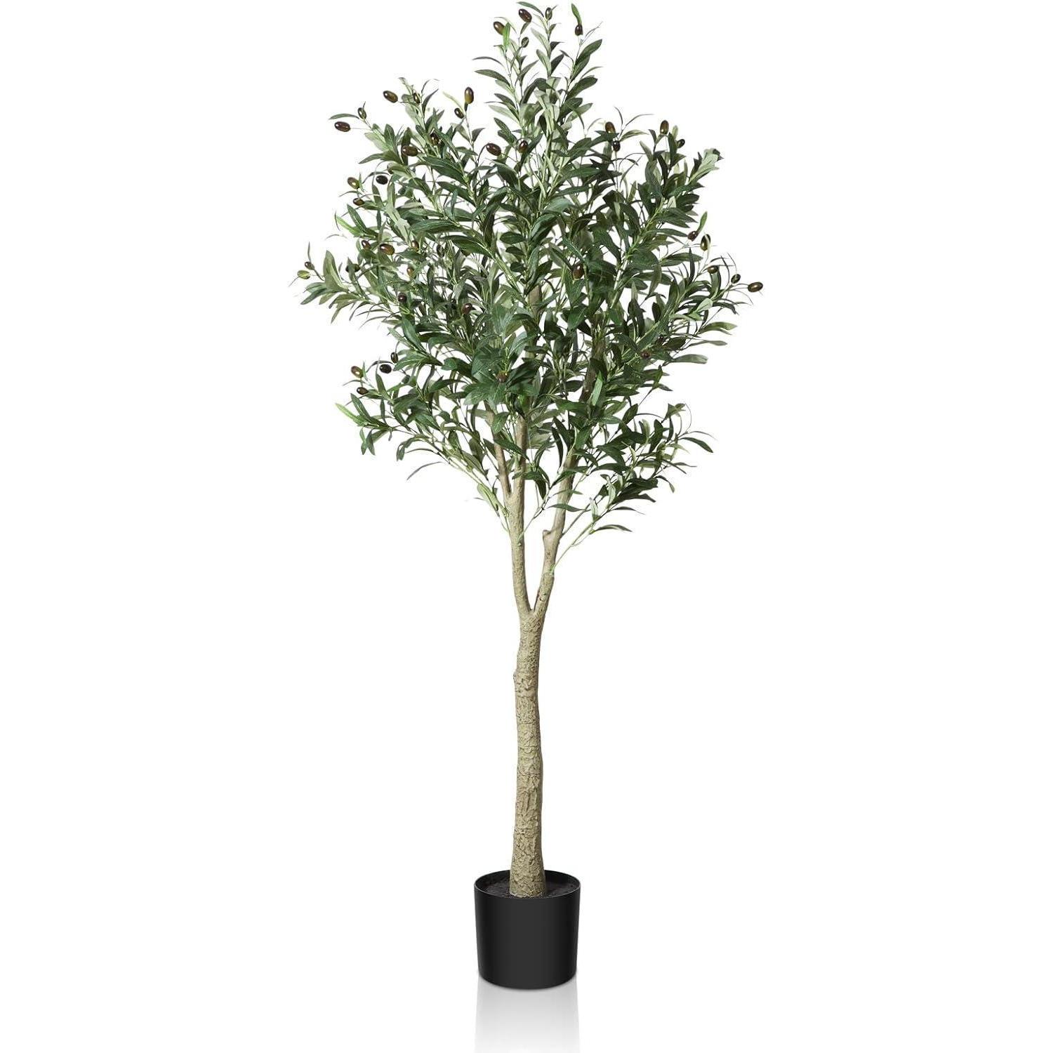 Künstlicher Olivenbaum 150cm Mit Früchten Im Topf Für Innen Und Außen