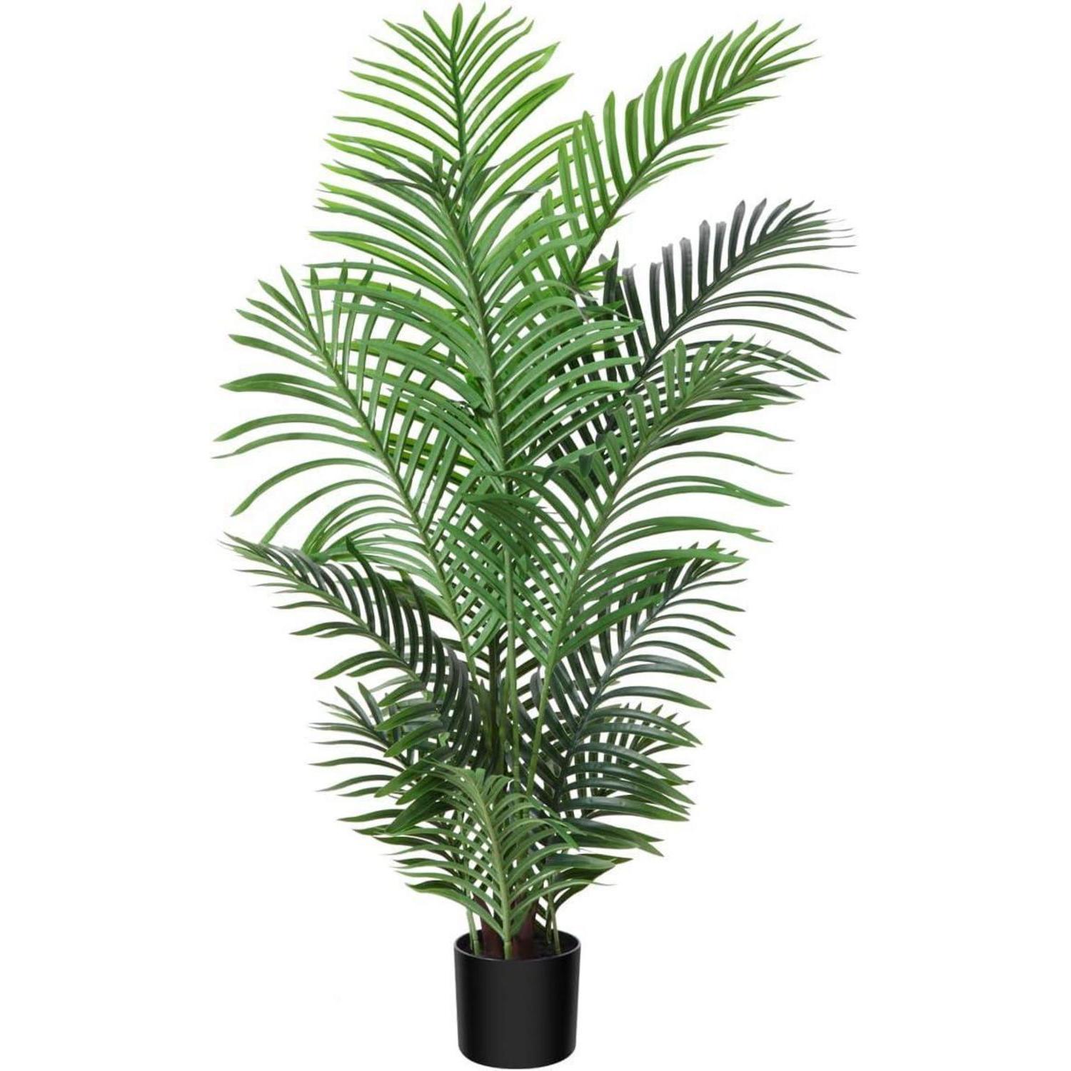 Kunstpalme Areca 120 Cm Im Topf, Künstliche Pflanze Für Dekoration