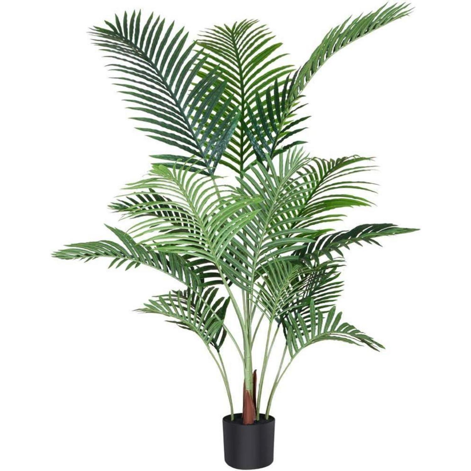 Künstliche Areca Palme 140 Cm Mit 15 Stämmen Im Topf Für Indoor & Outdoor