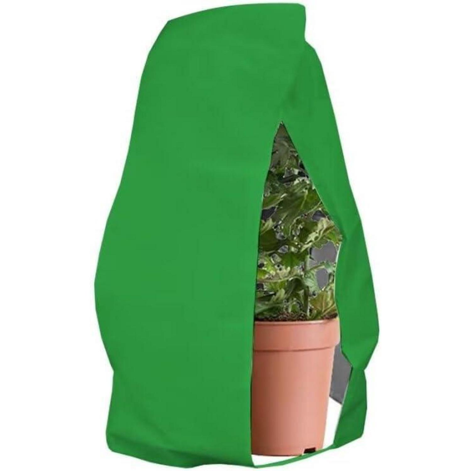Pflanzenschutzhaube Winterschutz Atmungsaktiv Reißfest Mit Kordelzug Grün 80x120cm