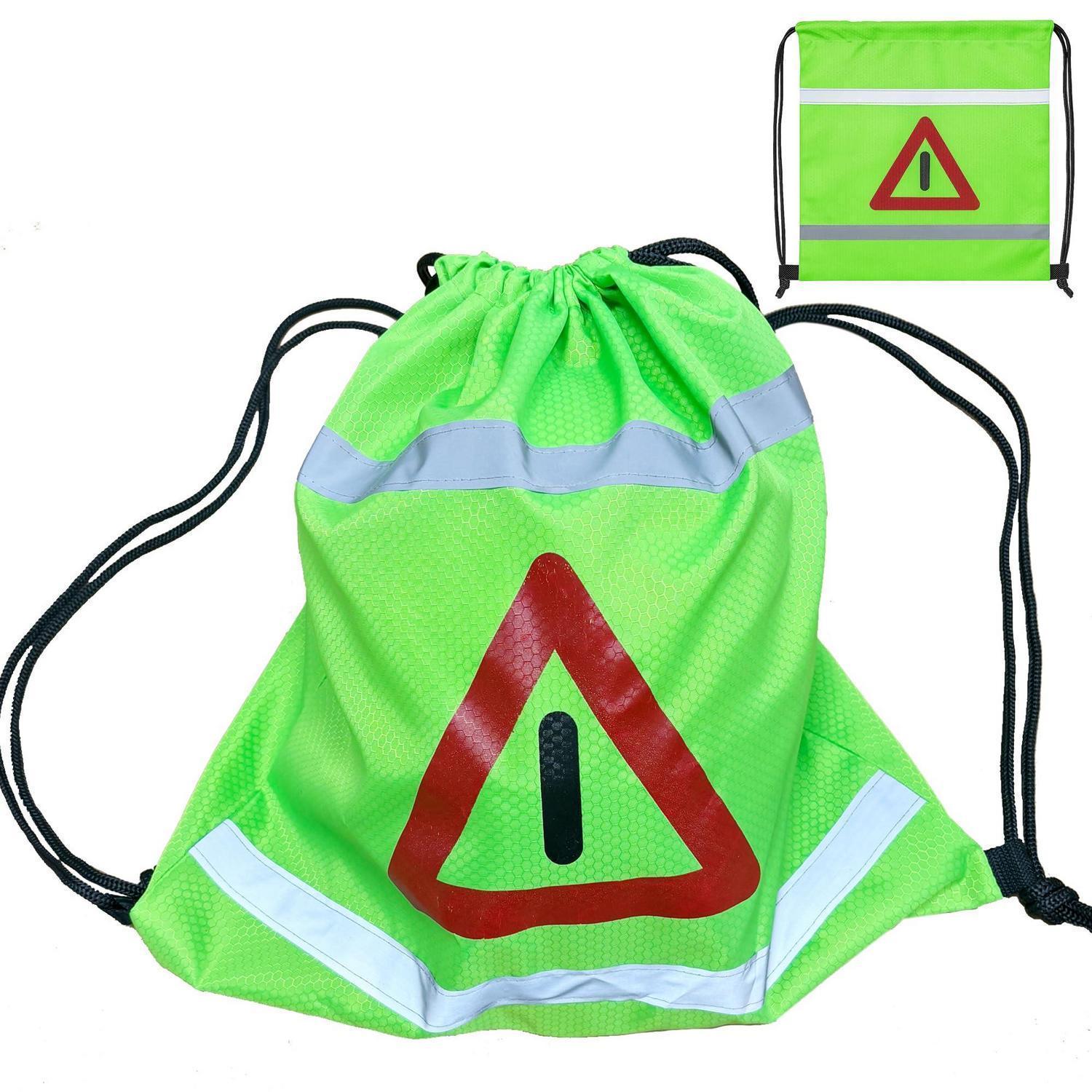 Helmtasche Mit Kordelzug, Fluoreszierend, Für Motorrad, Fahrrad, Ski, 50x50cm