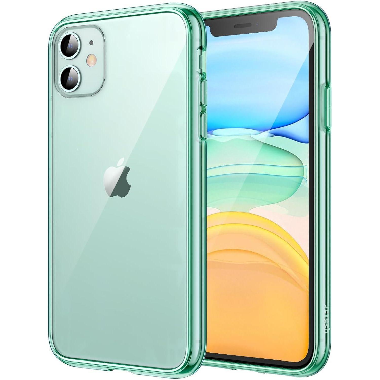 Schutzhülle Für Iphone 11 (6,1 Zoll) Transparent, Grün, Stoßfest