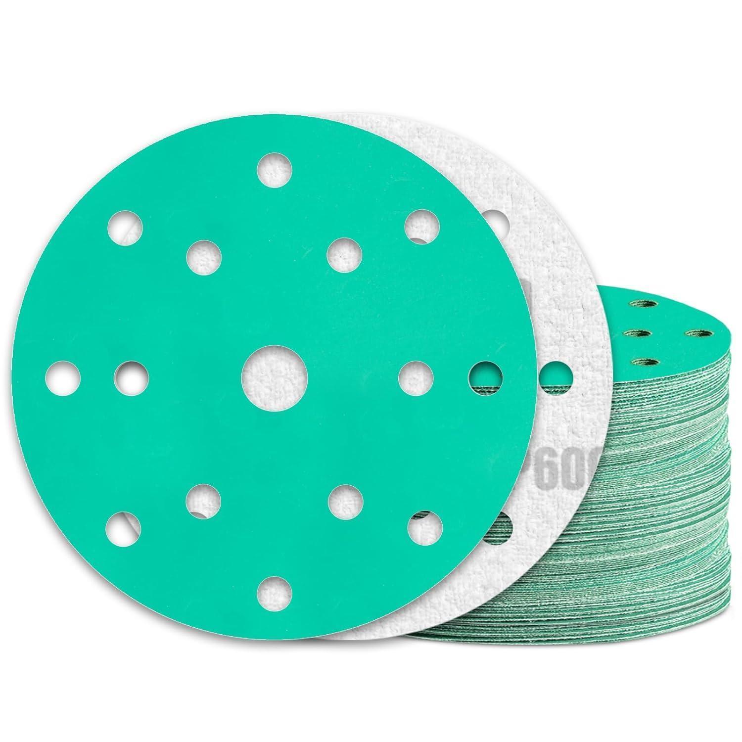 Schleifpapier 150mm Klett 600 Körnung 15 Loch Für Exzenterschleifer 60 Stück
