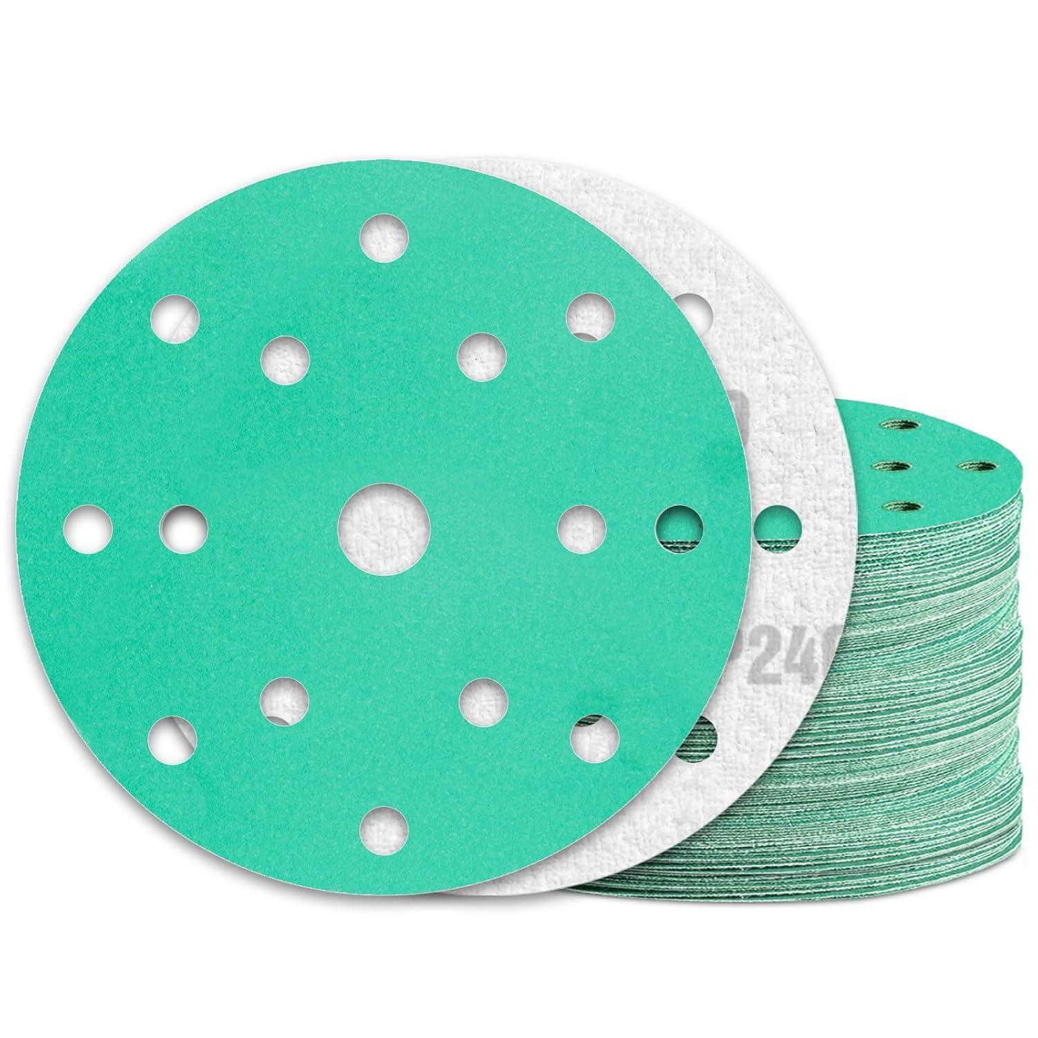 Schleifpapier 150mm Klett 240 Körnung 15 Loch Für Exzenterschleifer 60 Stück