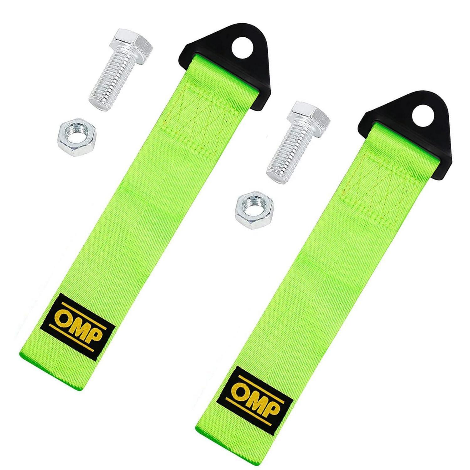 2x Abschleppschlaufe Hochfest 2 Tonnen Grün Universal Rennsport