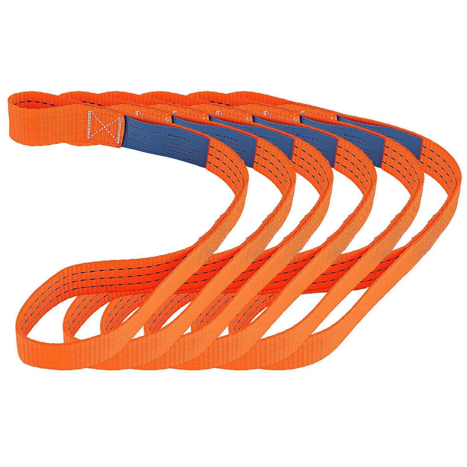 6er Set Zurrschlaufen 450x38mm, 1000kg Kapazität, Ladungssicherung Für Auto & Motorrad