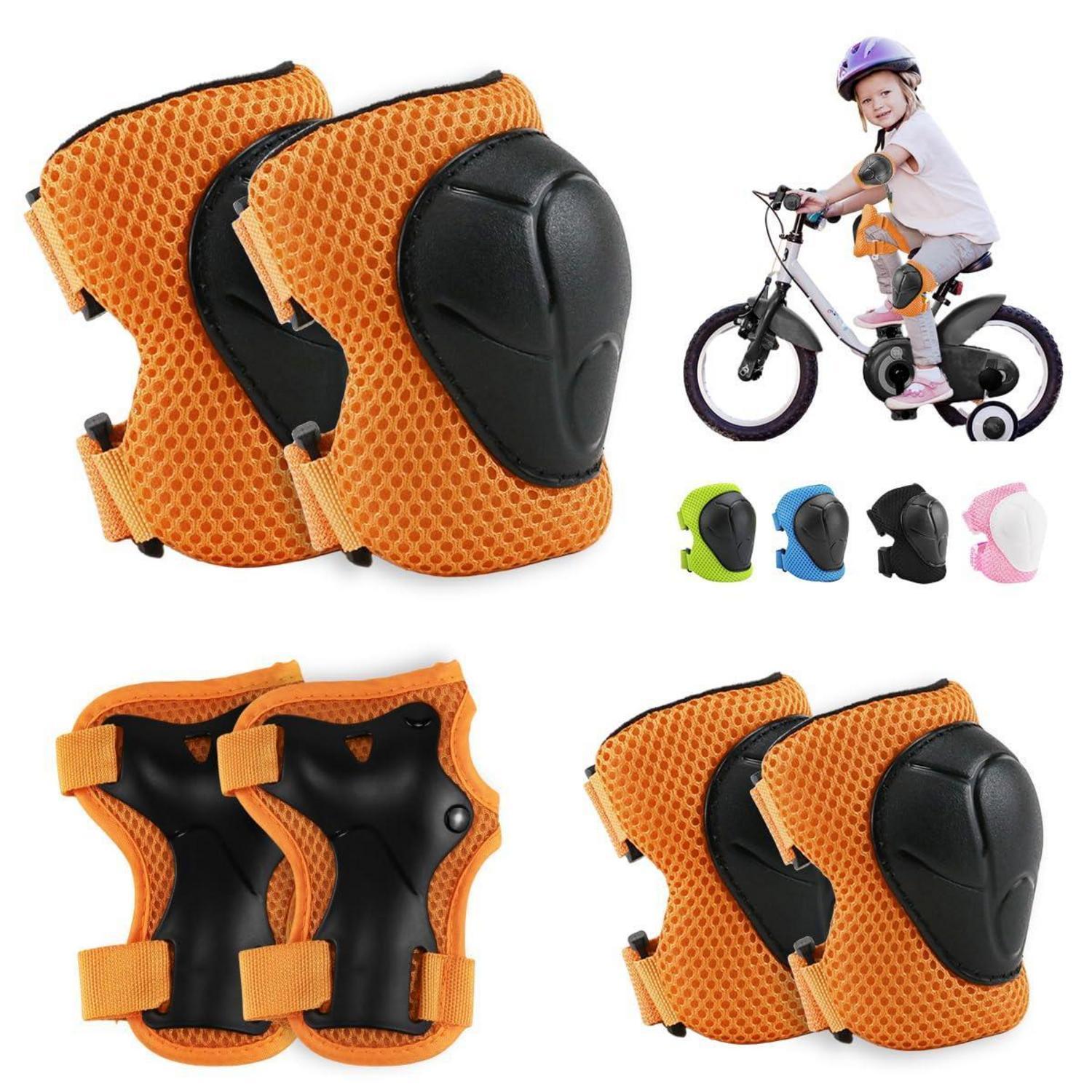 Kinder Schonerset 6-teilig Für Skateboard, Inliner, Fahrrad - Orange