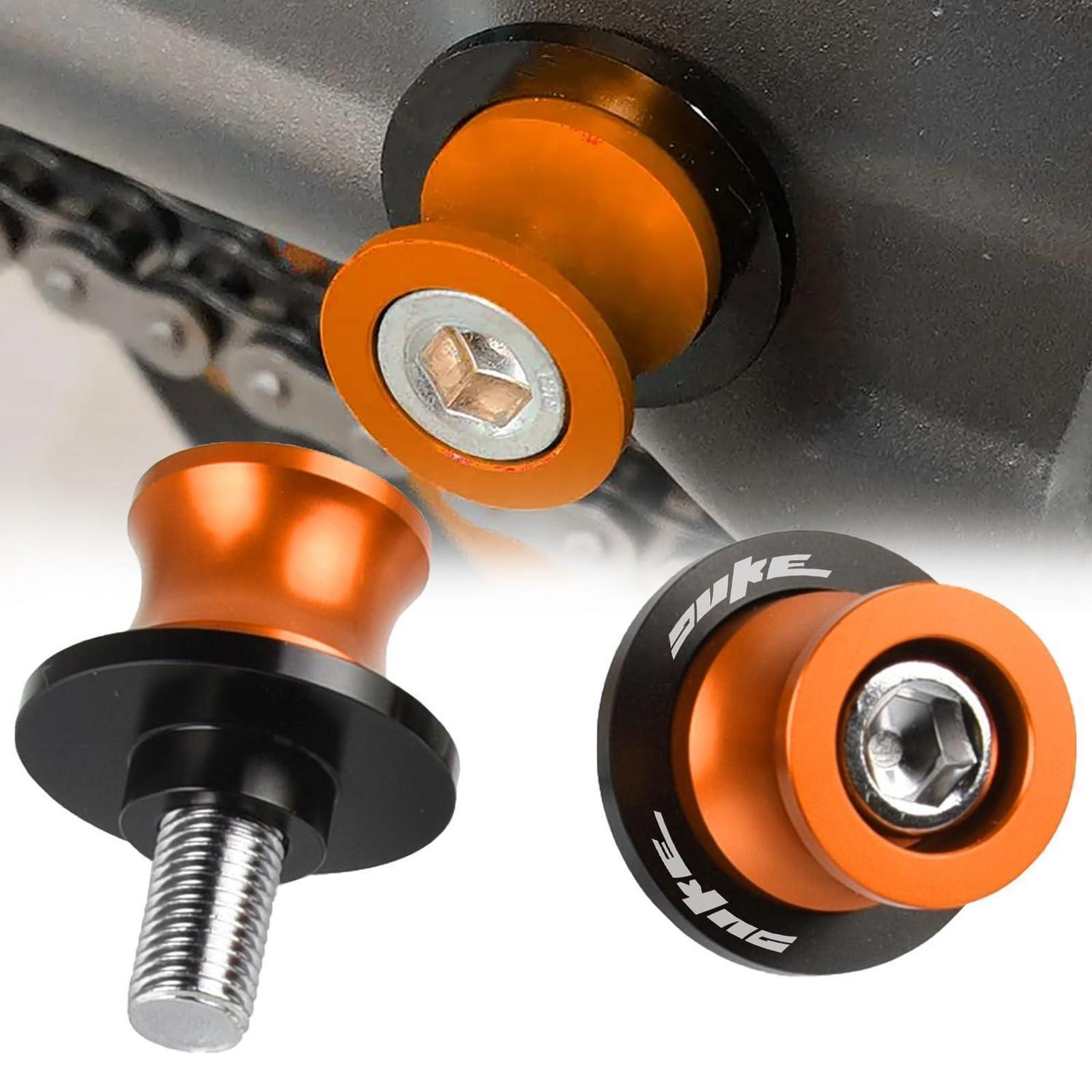 Motorrad Schwingen-klinkenstützen M10, Paar, Orange