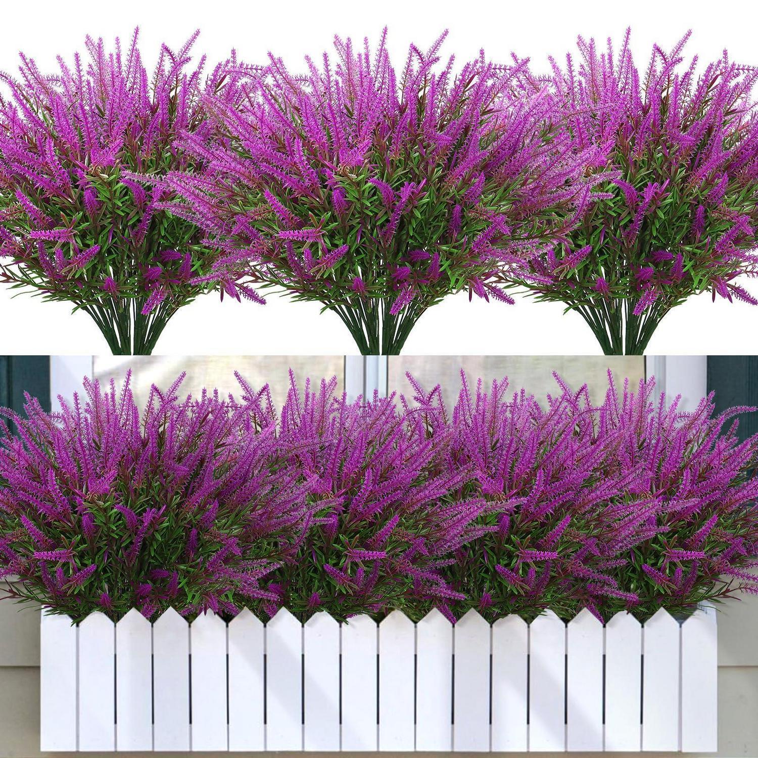 12 Bündel Kunstblumen Fuchsie, Uv-beständig, Wetterfest, Für Balkon & Garten