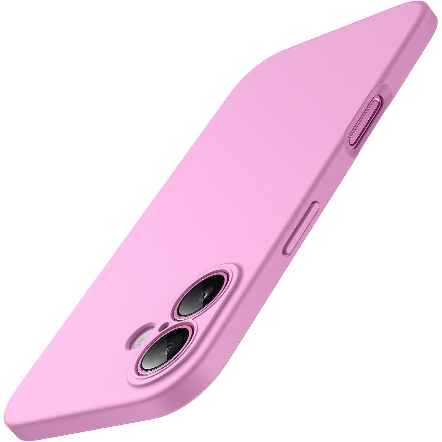 Schutzhülle Für Iphone 16 6,1 Zoll, Matt, Stoßfest, Kameraschutz, Rosa