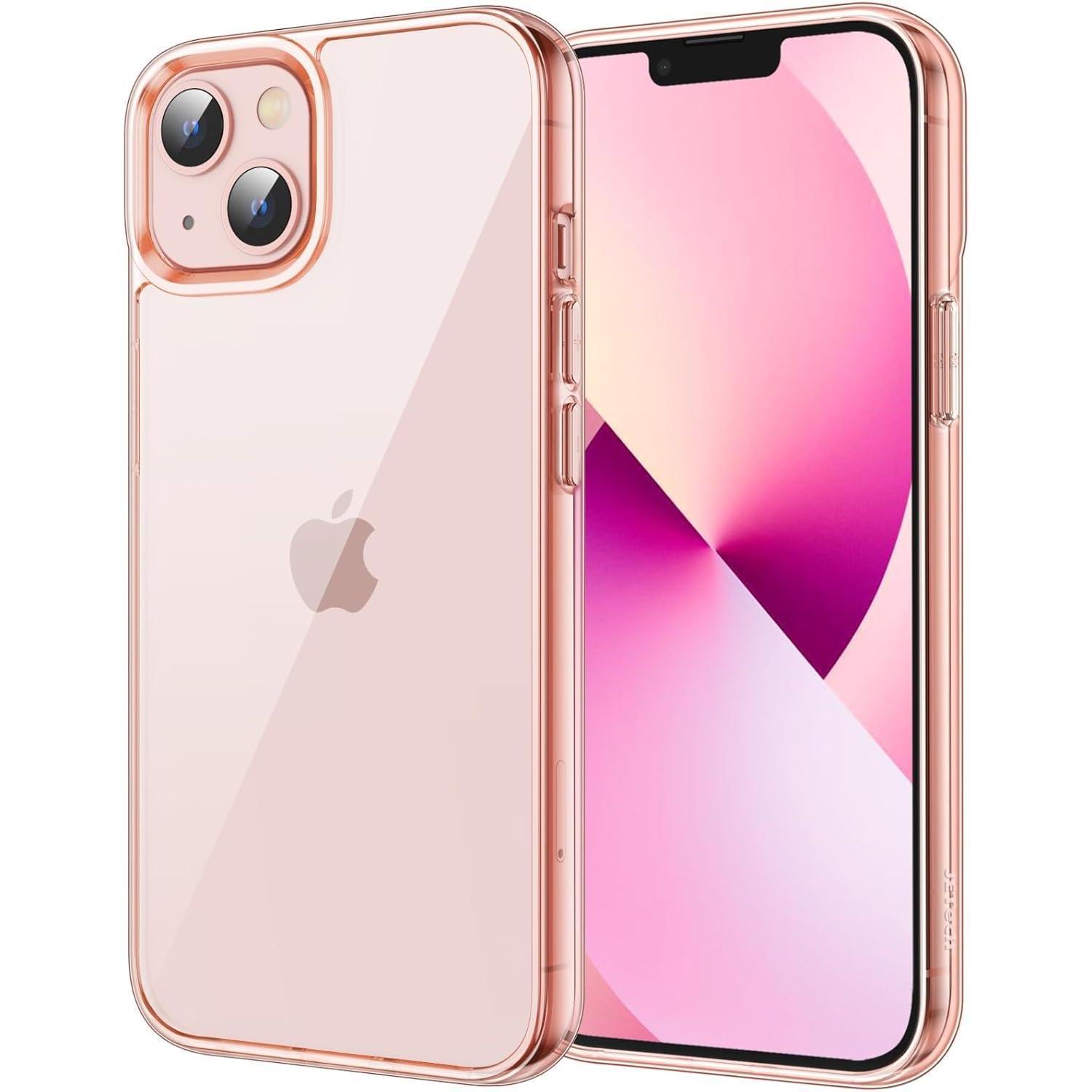 Hülle Für Iphone 13 Mini 5,4 Zoll, Stoßfest, Transparent, Roségold