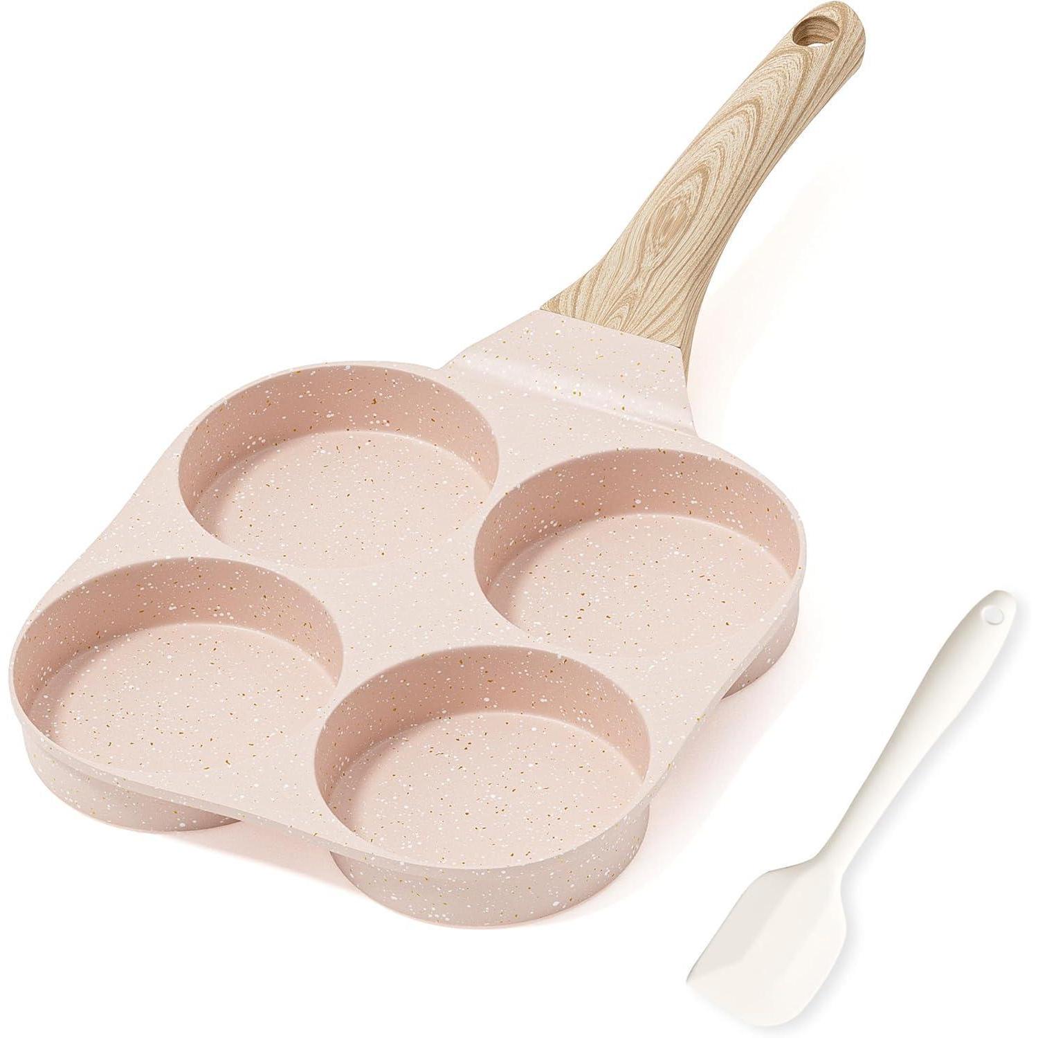 4-loch Omelettpfanne Mit Antihaft-beschichtung, Induktion, Pfoa-frei, Pink
