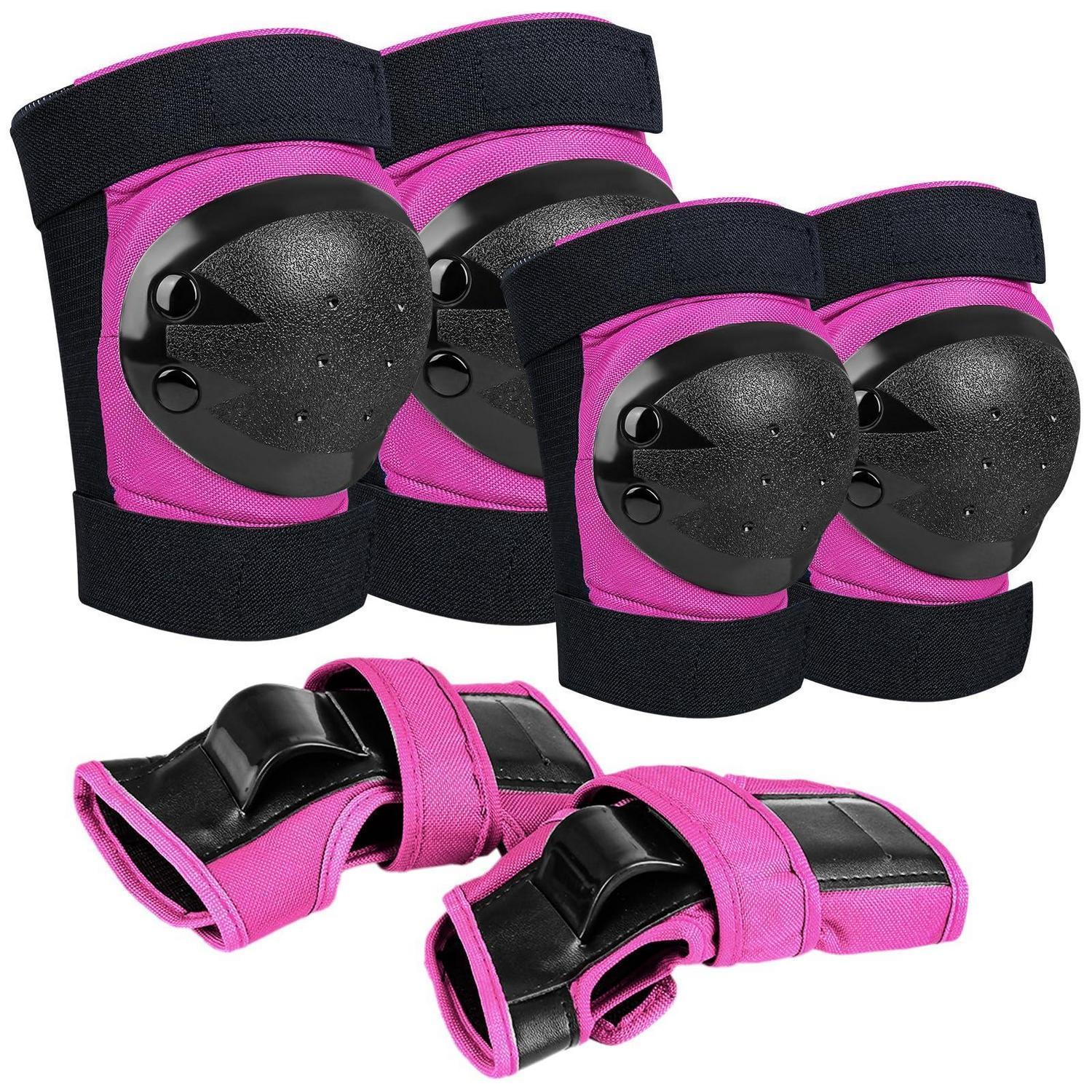 Kinder Schonerset 6-in-1 Protektorenset Rosa S (10-22kg) Für Skaten