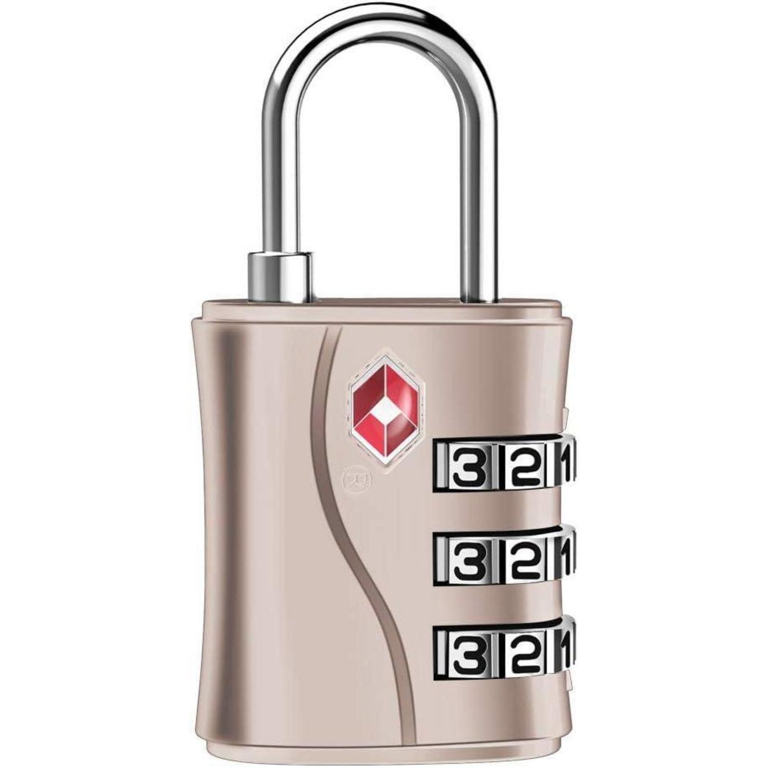 Tsa Zahlenschloss Für Koffer Und Rucksäcke, 3-stellig, Roségold