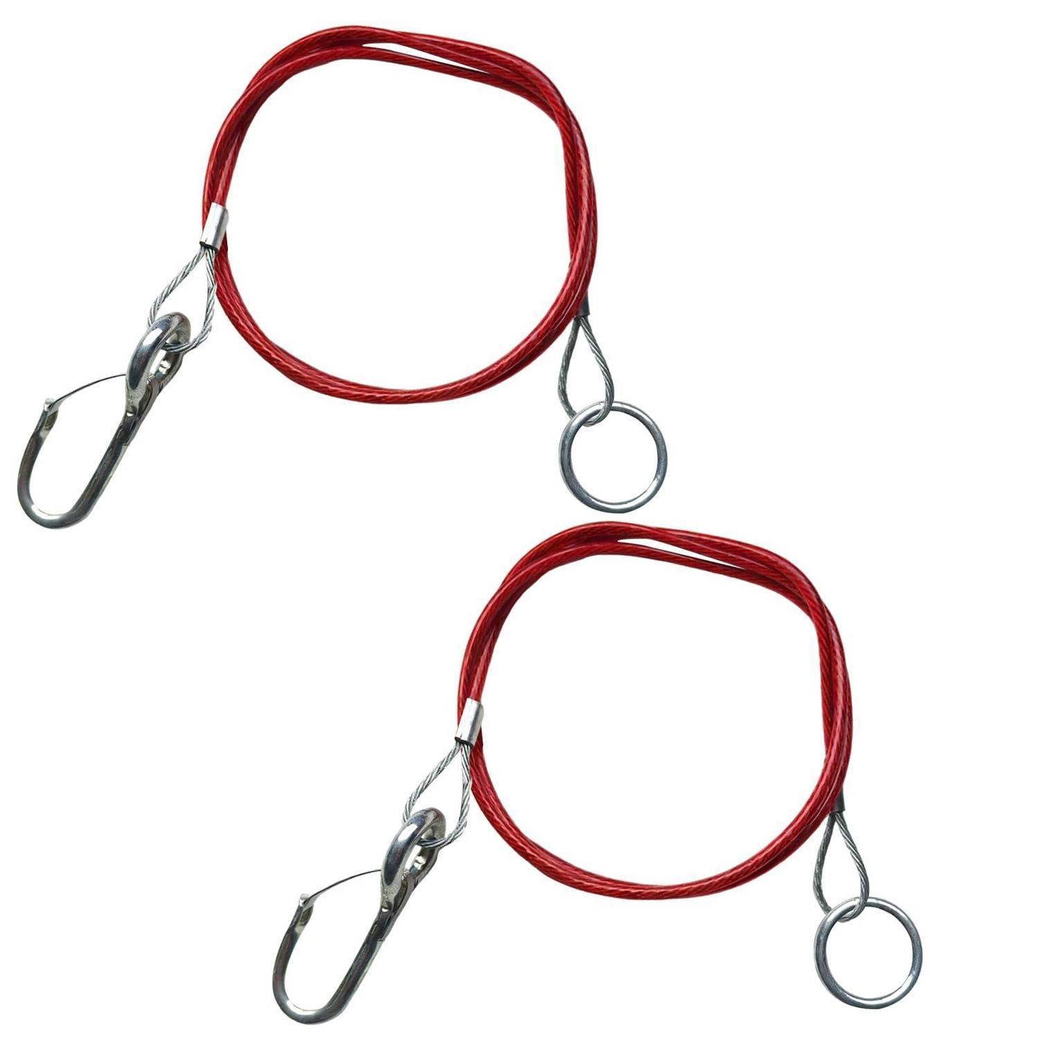 2x Anhänger Abreißseil 1m Mit Haken Für Gebremste Anhänger