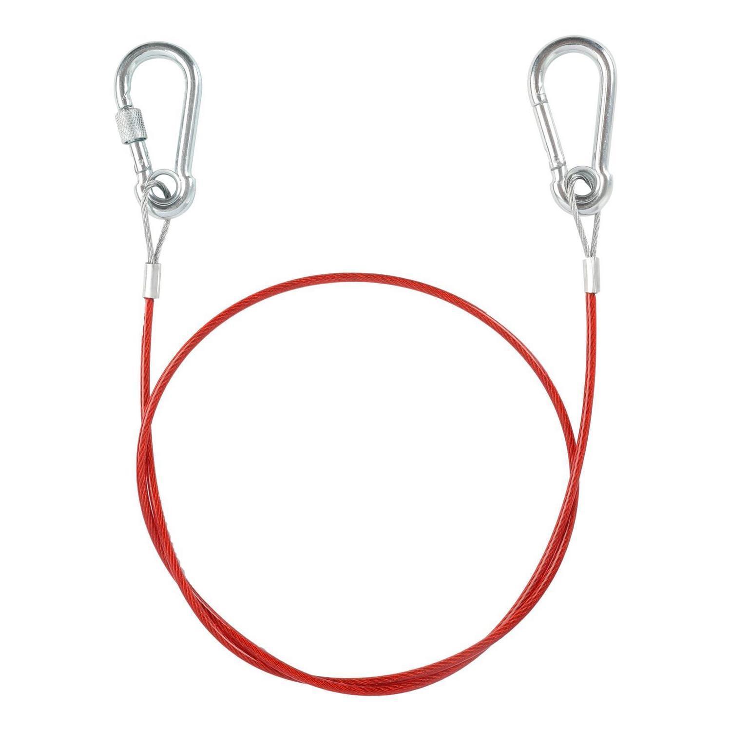 Abreisseil Für Anhänger & Wohnwagen Mit Karabiner, 1m, Edelstahl, Rostfrei