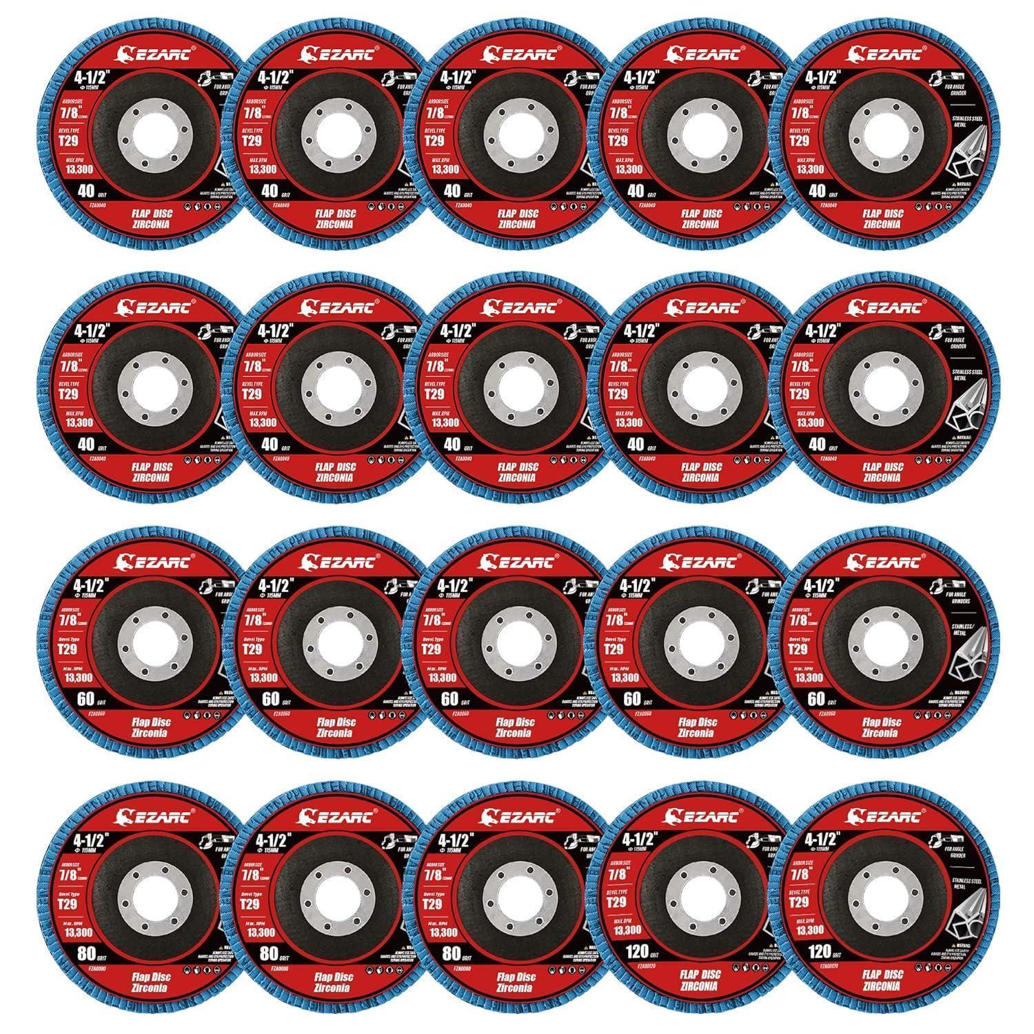 Fächerscheiben Ø 115mm Zirkonoxid Für Metall & Holz, Körnung 40-120