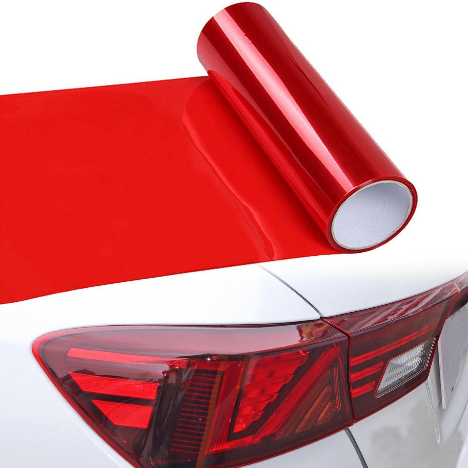Tönungsfolie Rot Für Auto Scheinwerfer & Rückleuchten 120x30cm