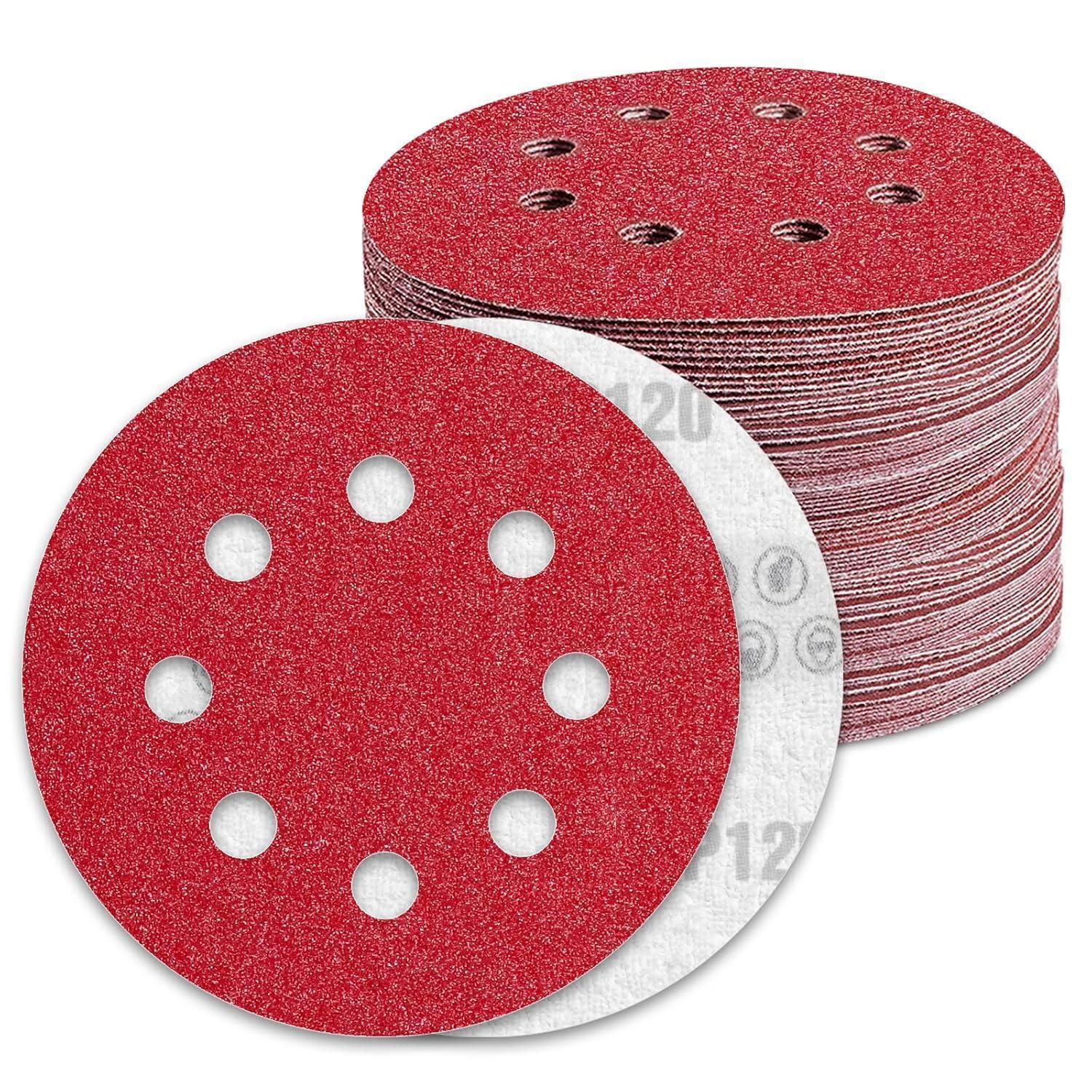 Schleifscheiben 125mm Klett 120 Körnung Für Exzenterschleifer (100 Stück)