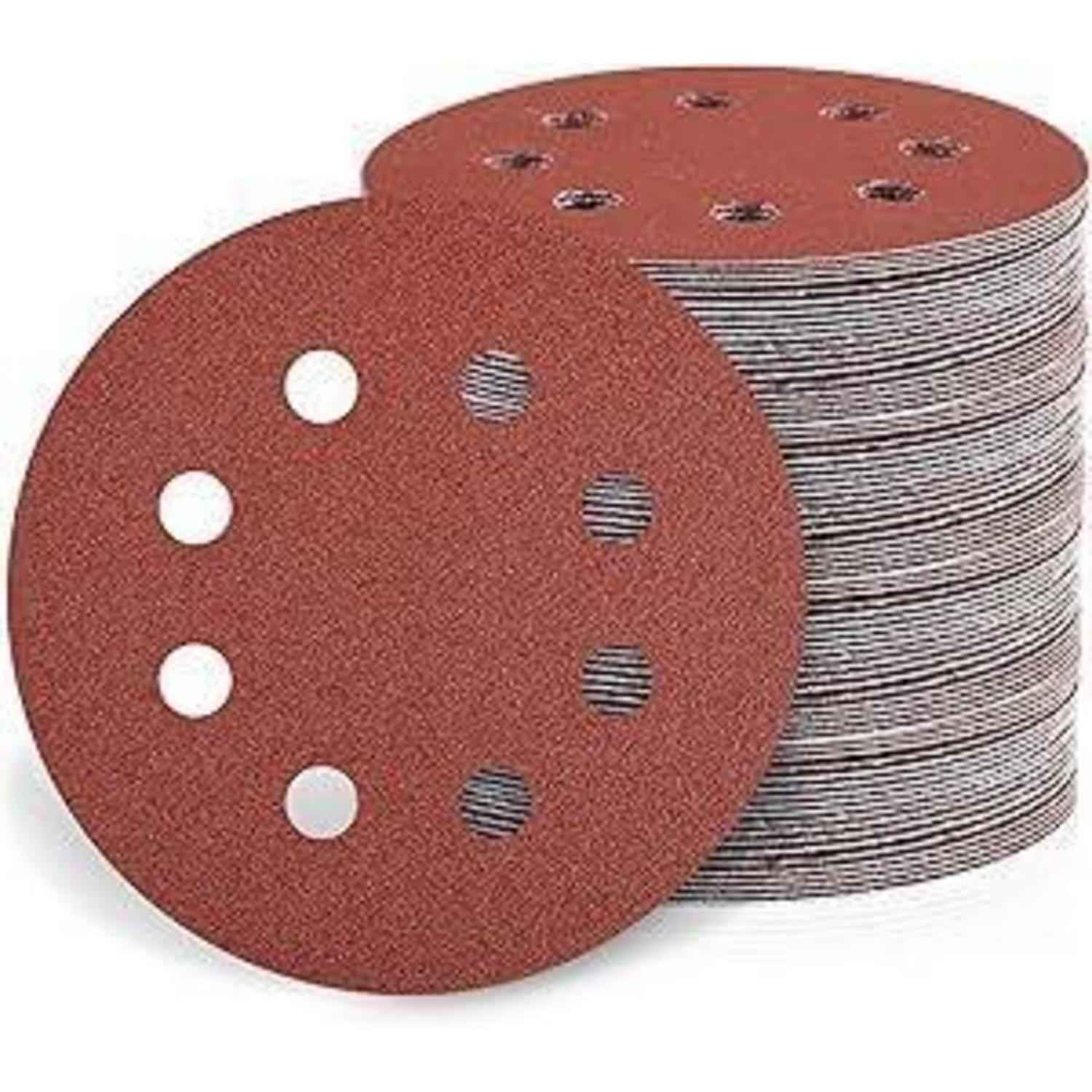 Schleifscheiben 115mm Klett 120 Körnung 30 Stück 8 Loch Für Exzenterschleifer