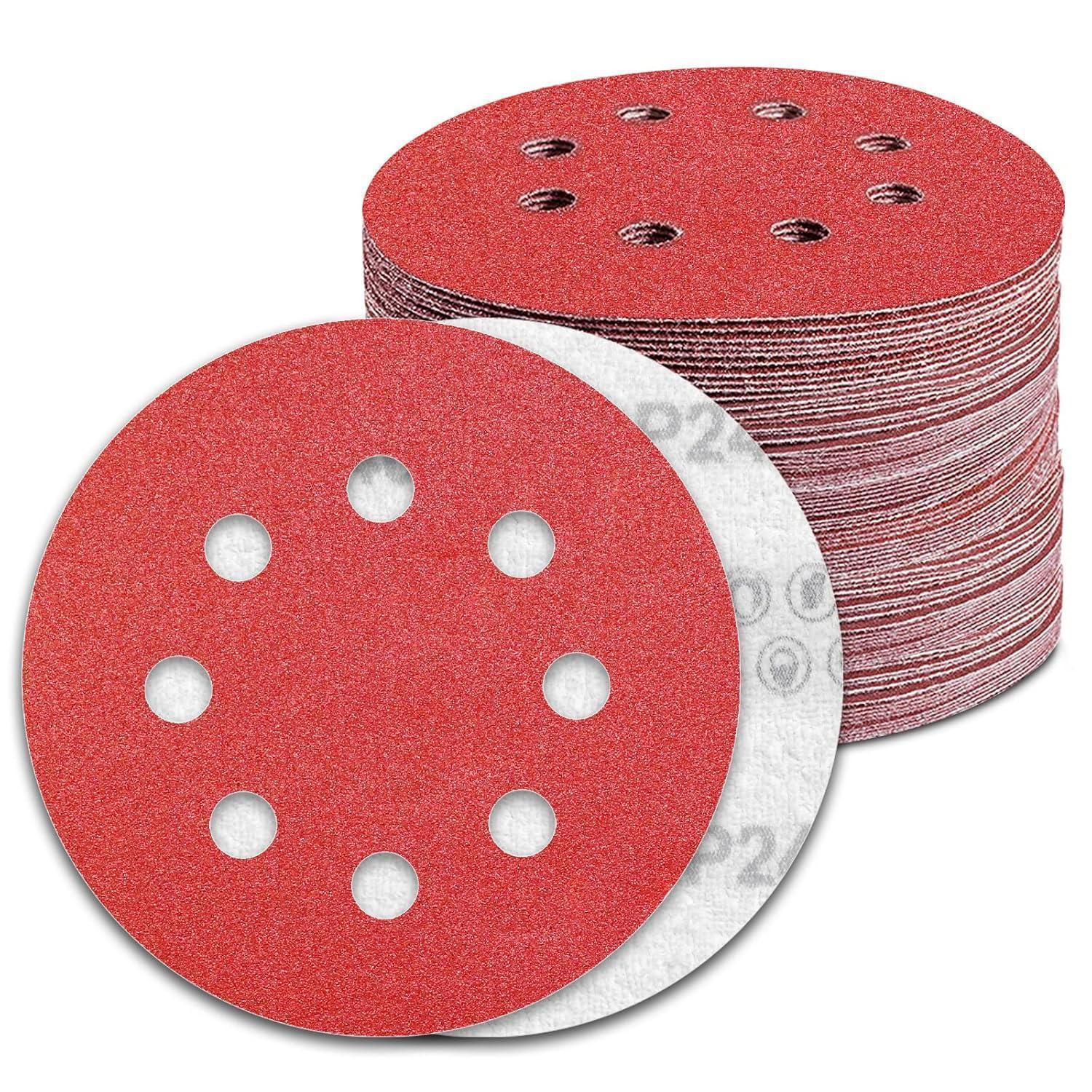 Schleifscheiben 125mm Klett 240 Körnung 8 Loch Für Exzenterschleifer (100 Stk.)