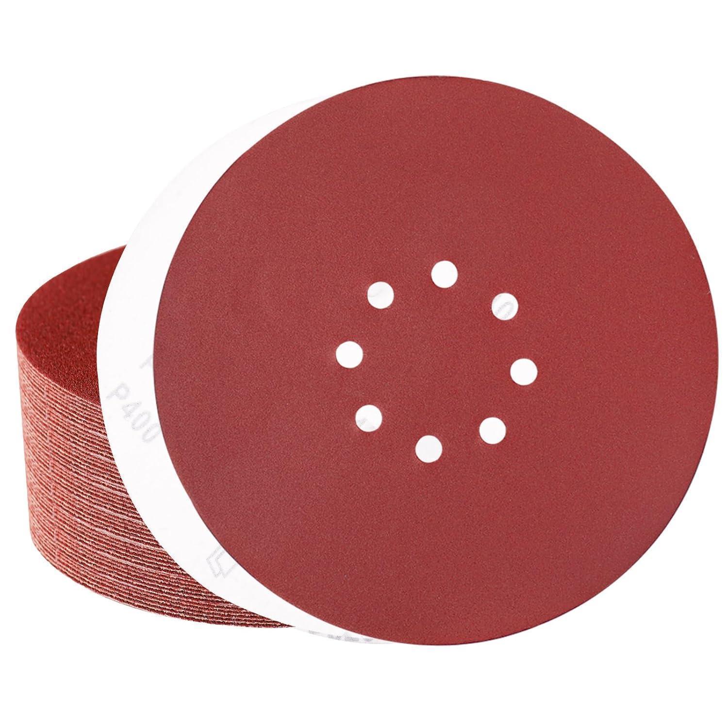 Schleifpapier 225mm Klett 8 Loch P400 50 Stück Für Trockenbauschleifer