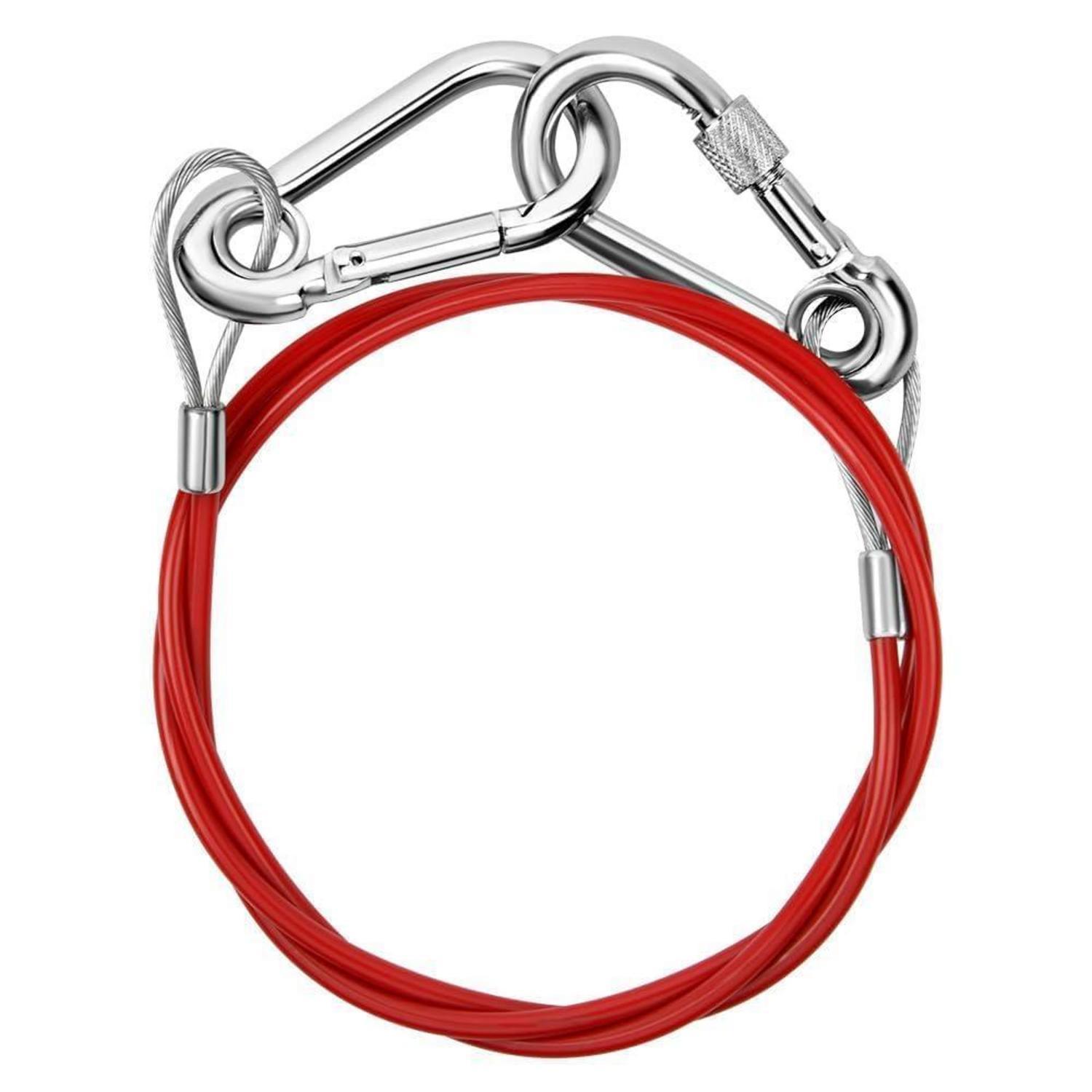 Abreisseil Für Anhänger Mit Karabiner, 1m, 400kg Zugkraft