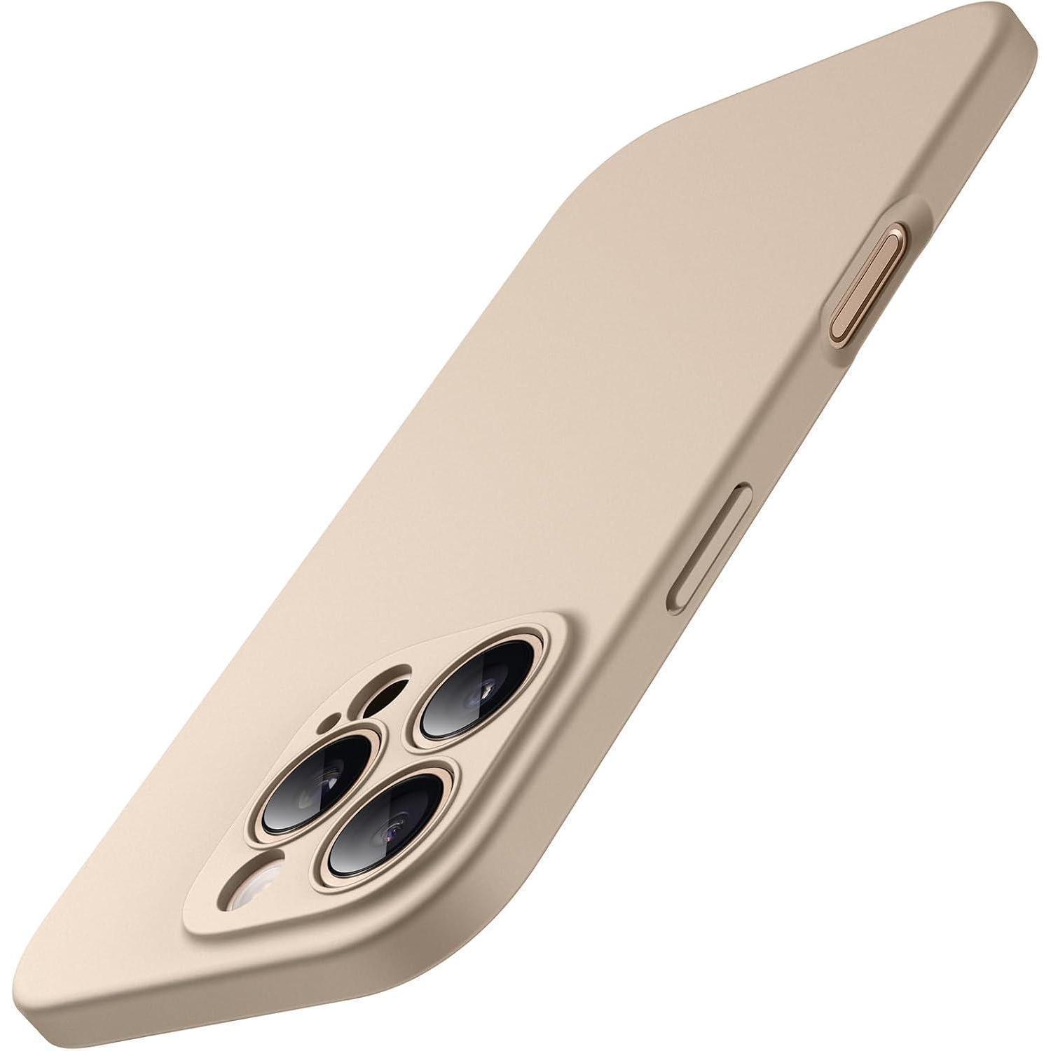 Schutzhülle Für Iphone 16 Pro 6,3 Zoll, Matt, Tpu, Kameraschutz, Titan Wüstensand
