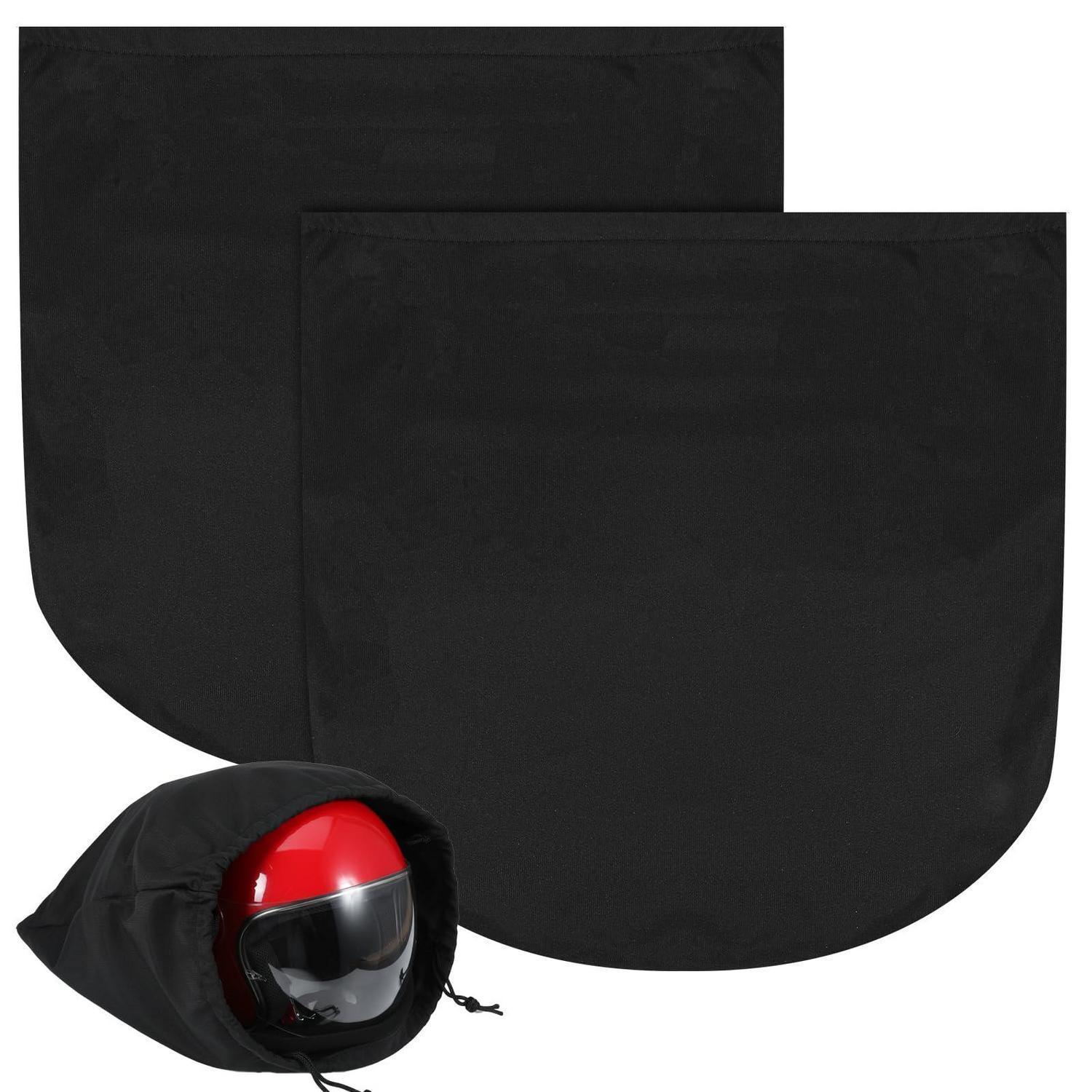 2x Helmbeutel Mit Kordelzug, Polyester, 48x44cm, Für Motorrad-, Ski-, Basketballhelme